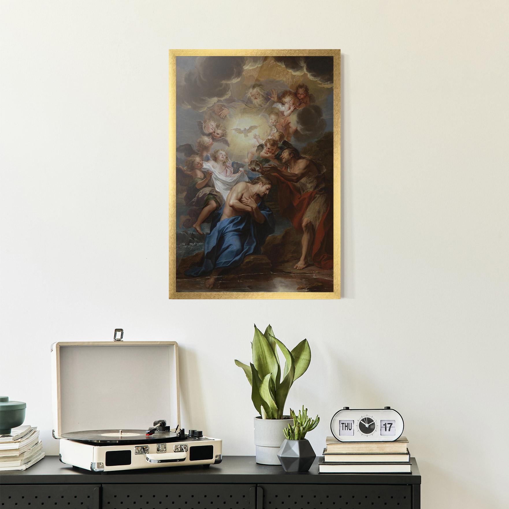 Gerahmte Poster Bird Floating mockup 2