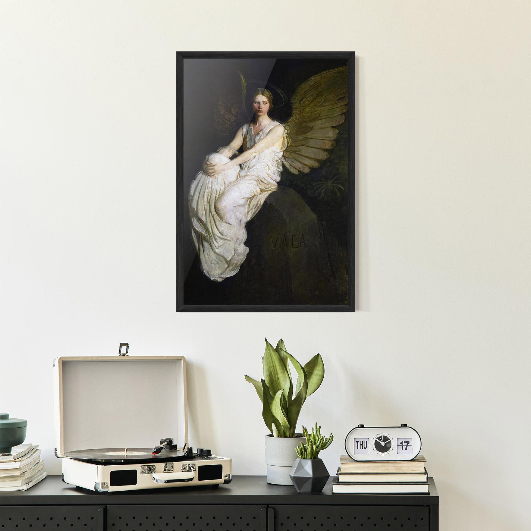 Gerahmte Poster Angel Thinking mockup 2