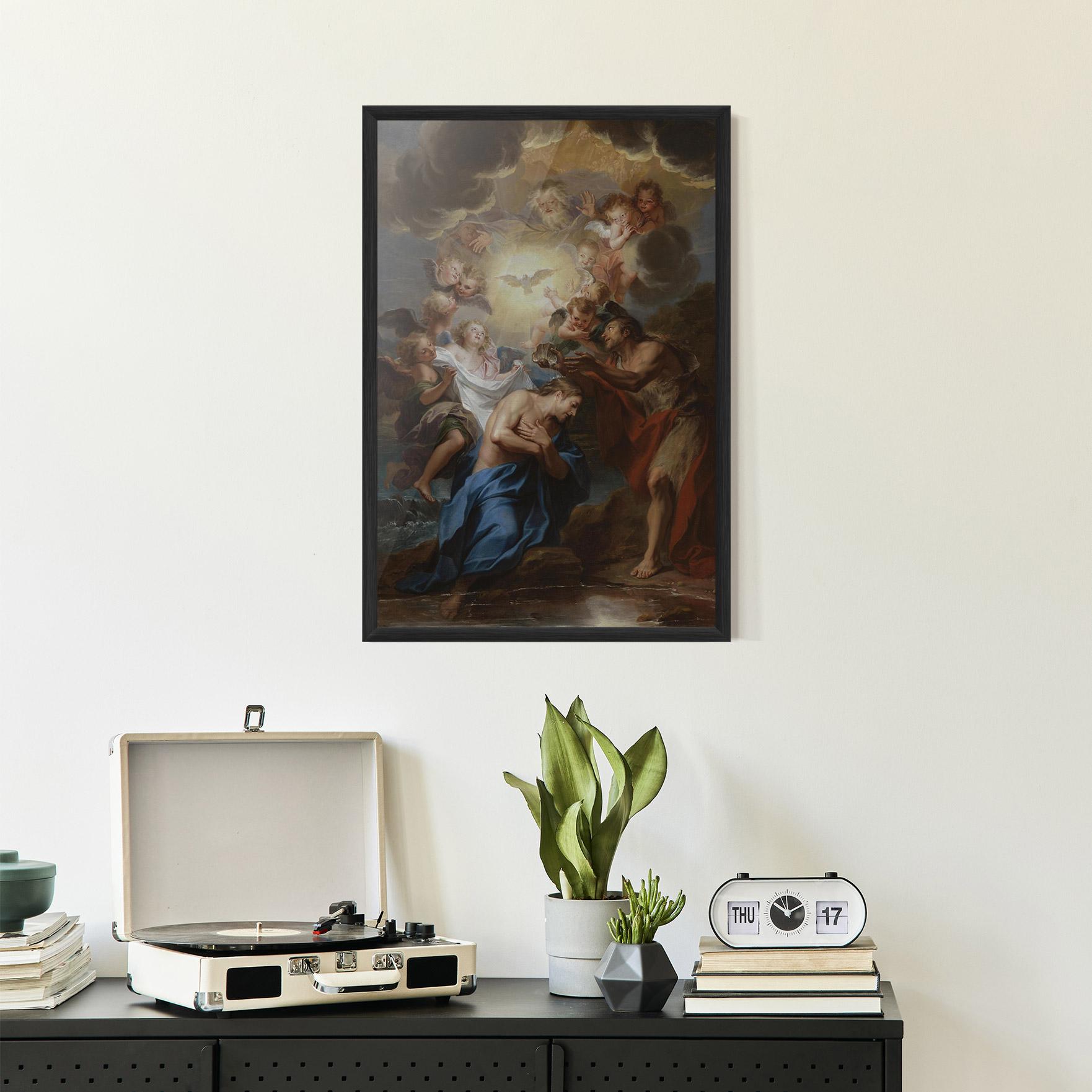 Gerahmte Poster Bird Floating mockup 2