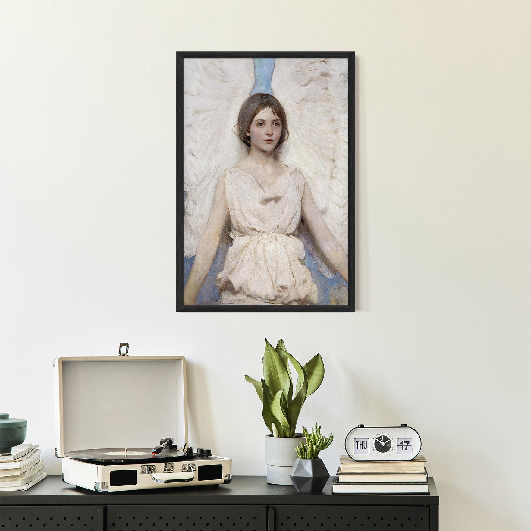 Gerahmte Poster Pretty Angel Painting mockup 2