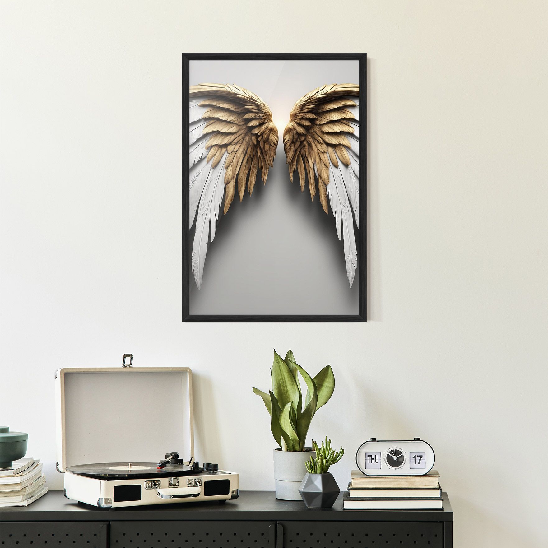 Realistic Angel Wings mockup 2