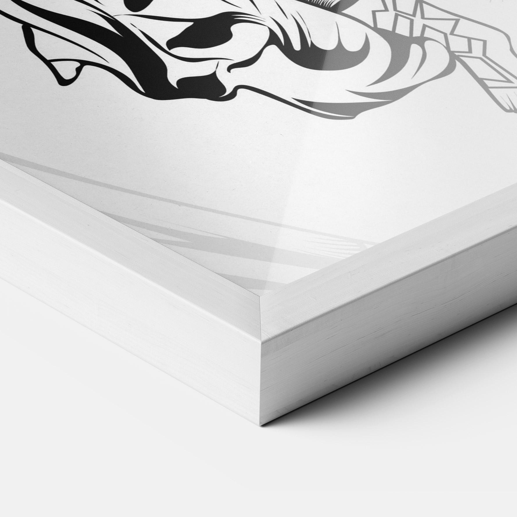 Gerahmte Poster Angel Fight mockup 3