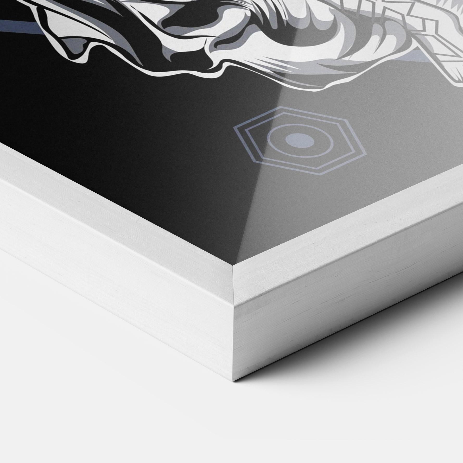 Gerahmte Poster Angel Fights mockup 3