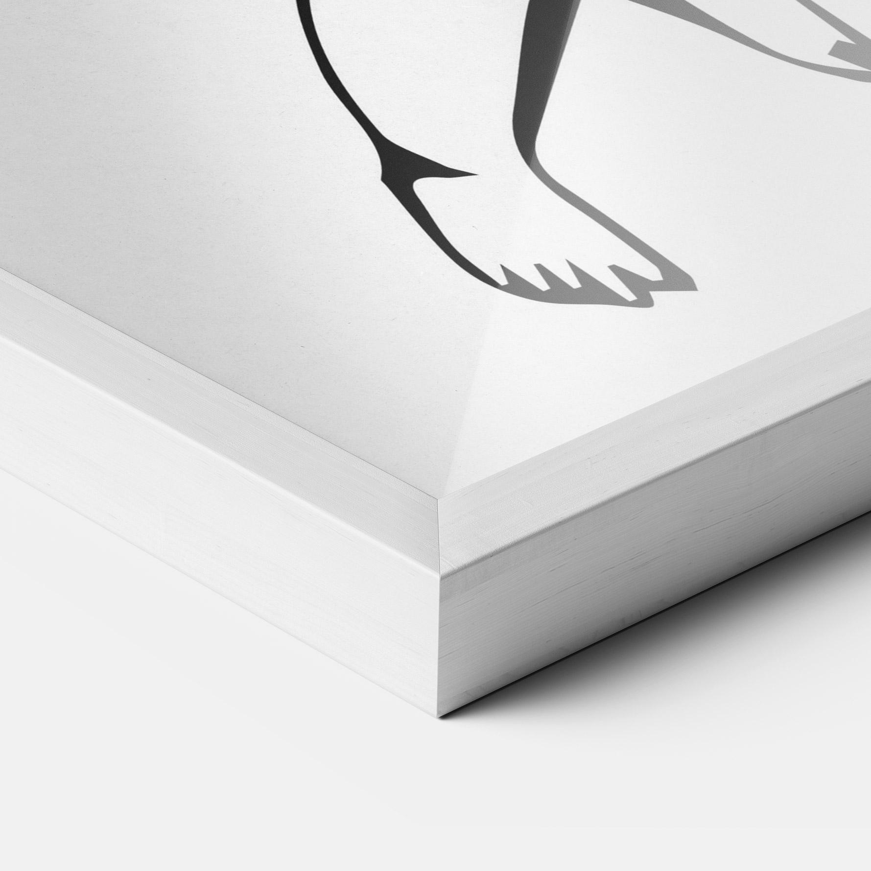 Gerahmte Poster Angel Gun mockup 3