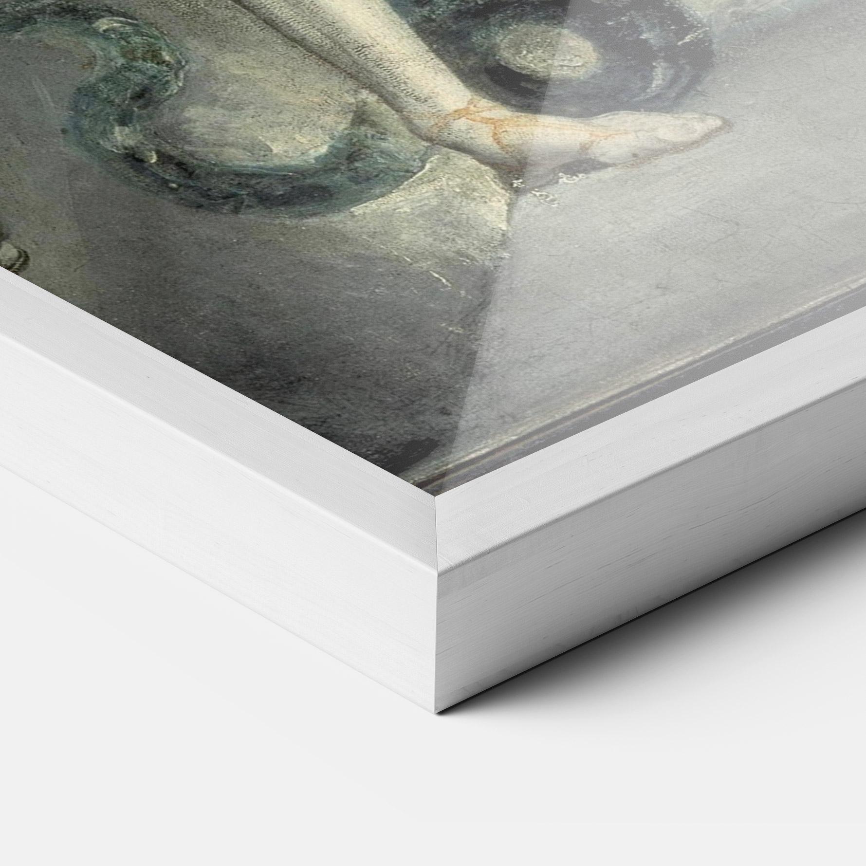 Gerahmte Poster Old Angel Painting mockup 3