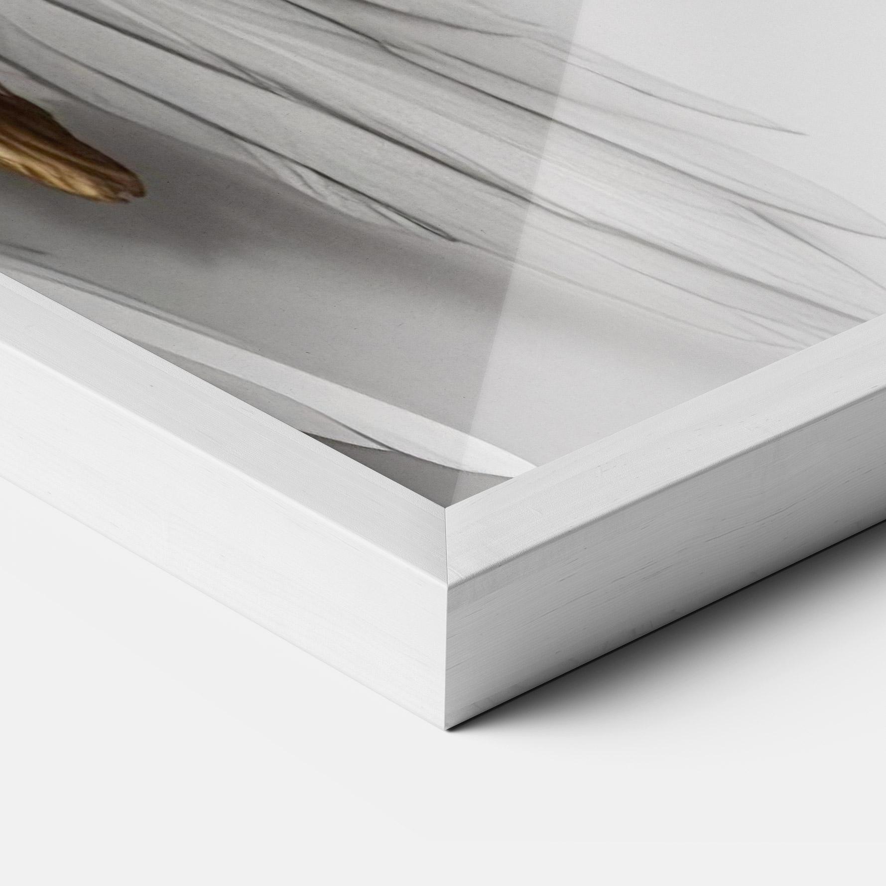 Gerahmte Poster Realistic Gold Angel Wings mockup 3