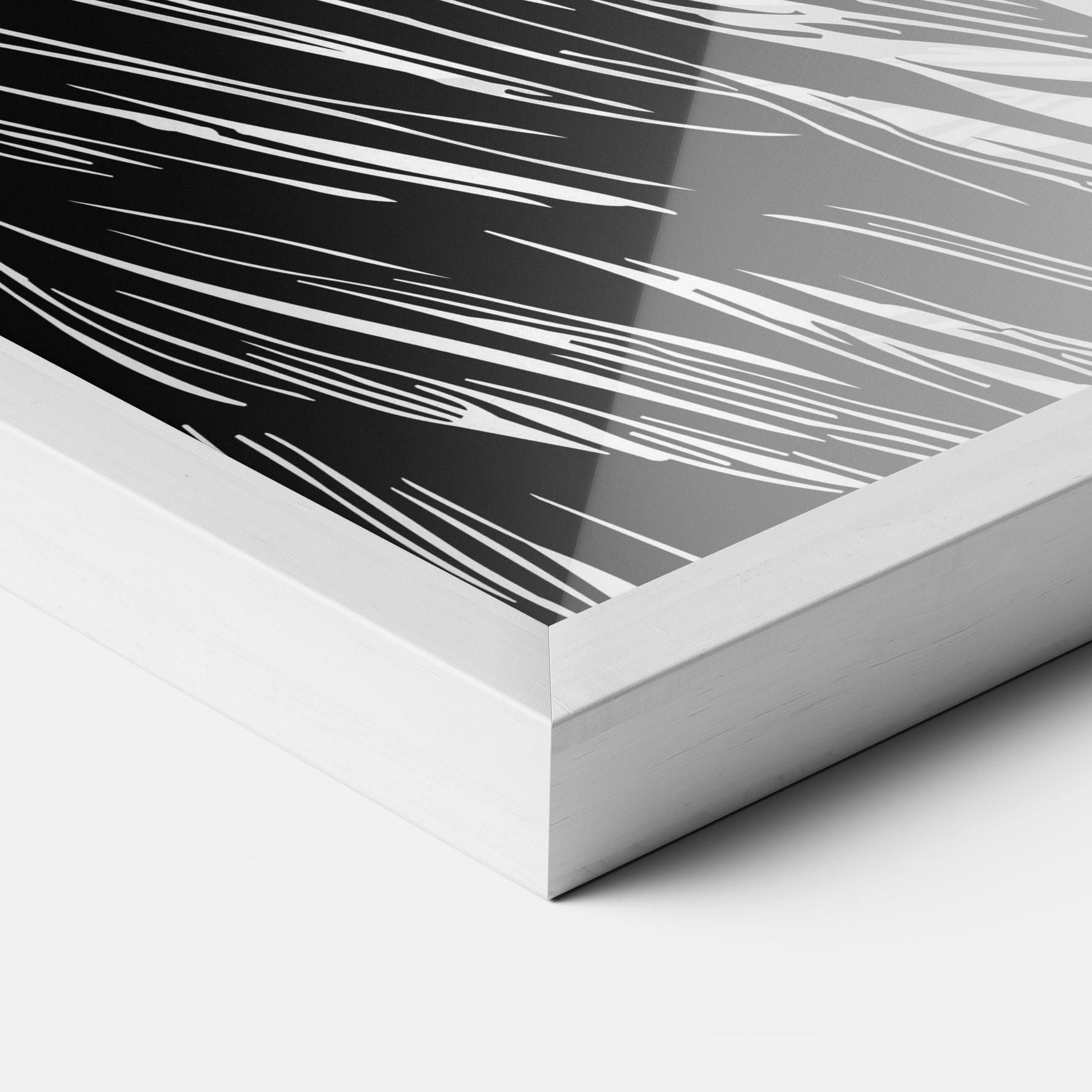 Gerahmte Poster Wing Line mockup 3