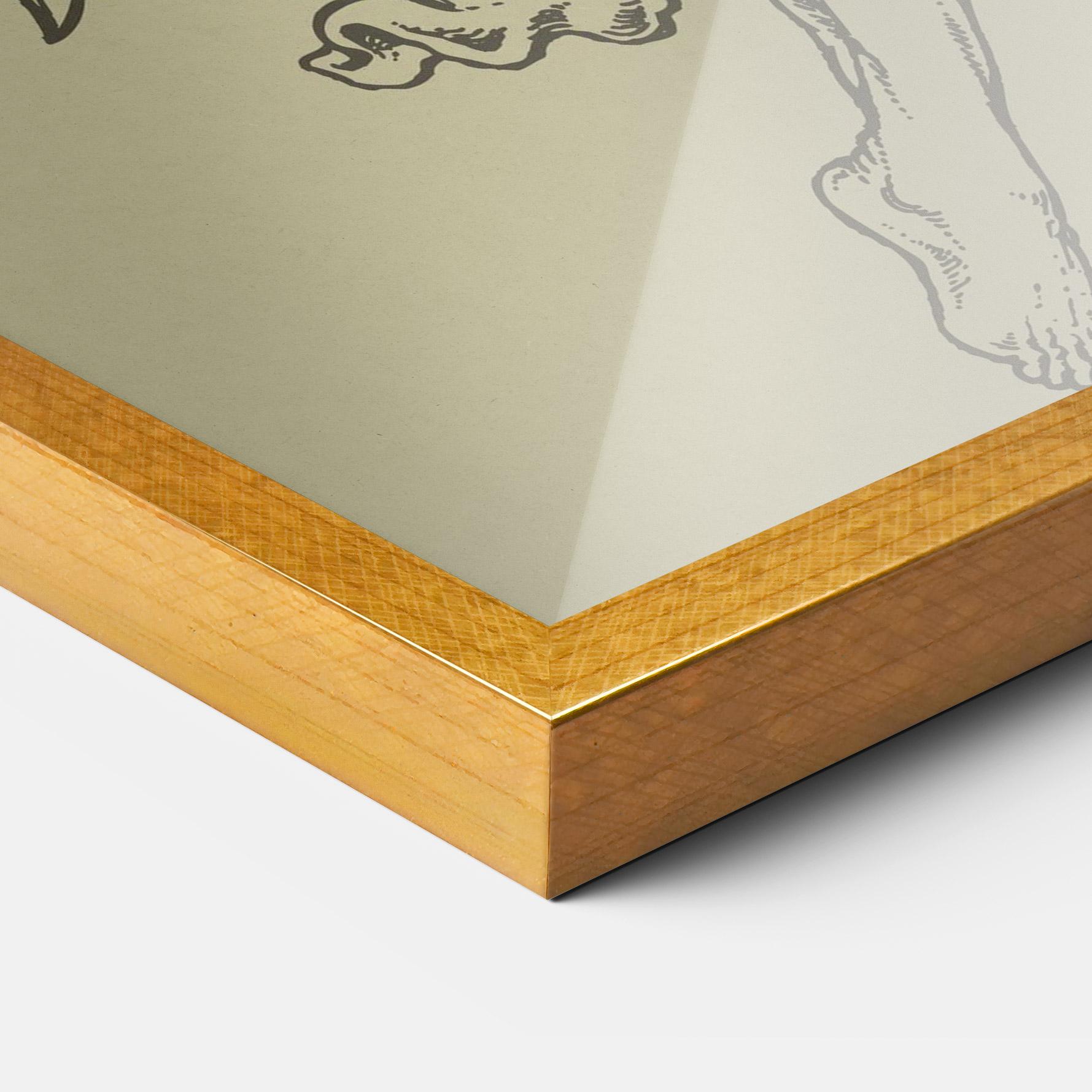 Gerahmte Poster Angel Fighter mockup 3