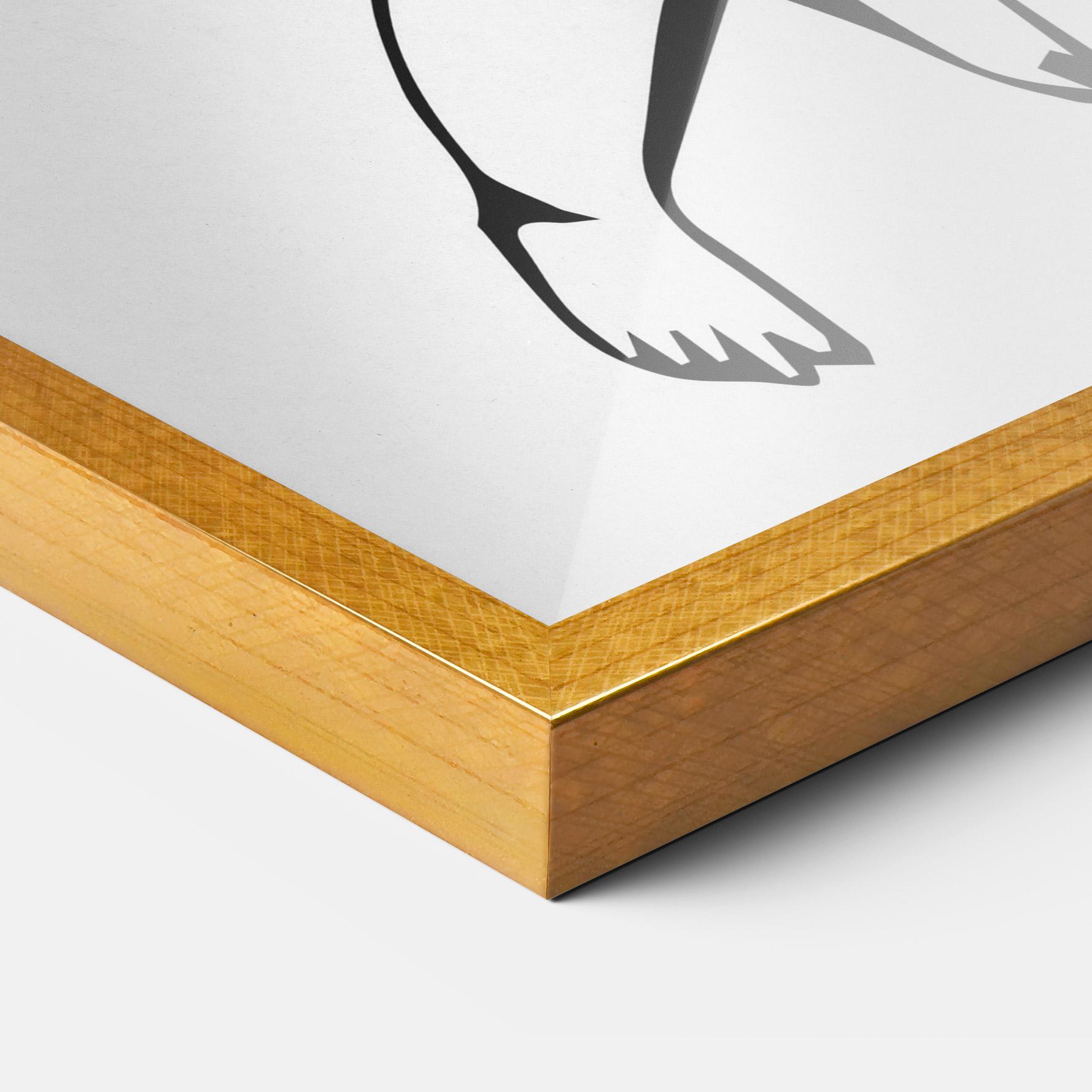 Gerahmte Poster Angel Gun mockup 3