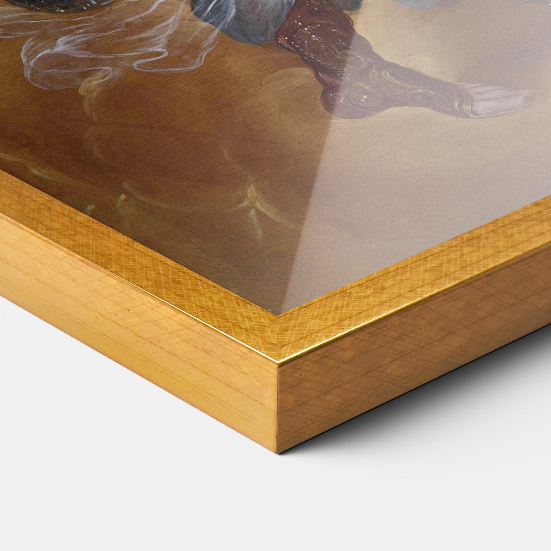 Gerahmte Poster Angel Holding A Tree mockup 3