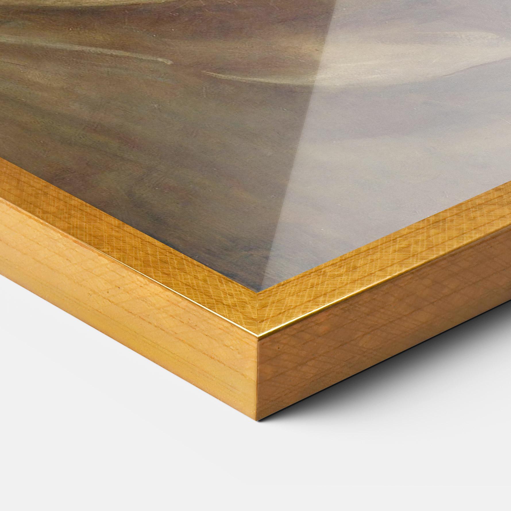 Gerahmte Poster Angel Woman Painting mockup 3