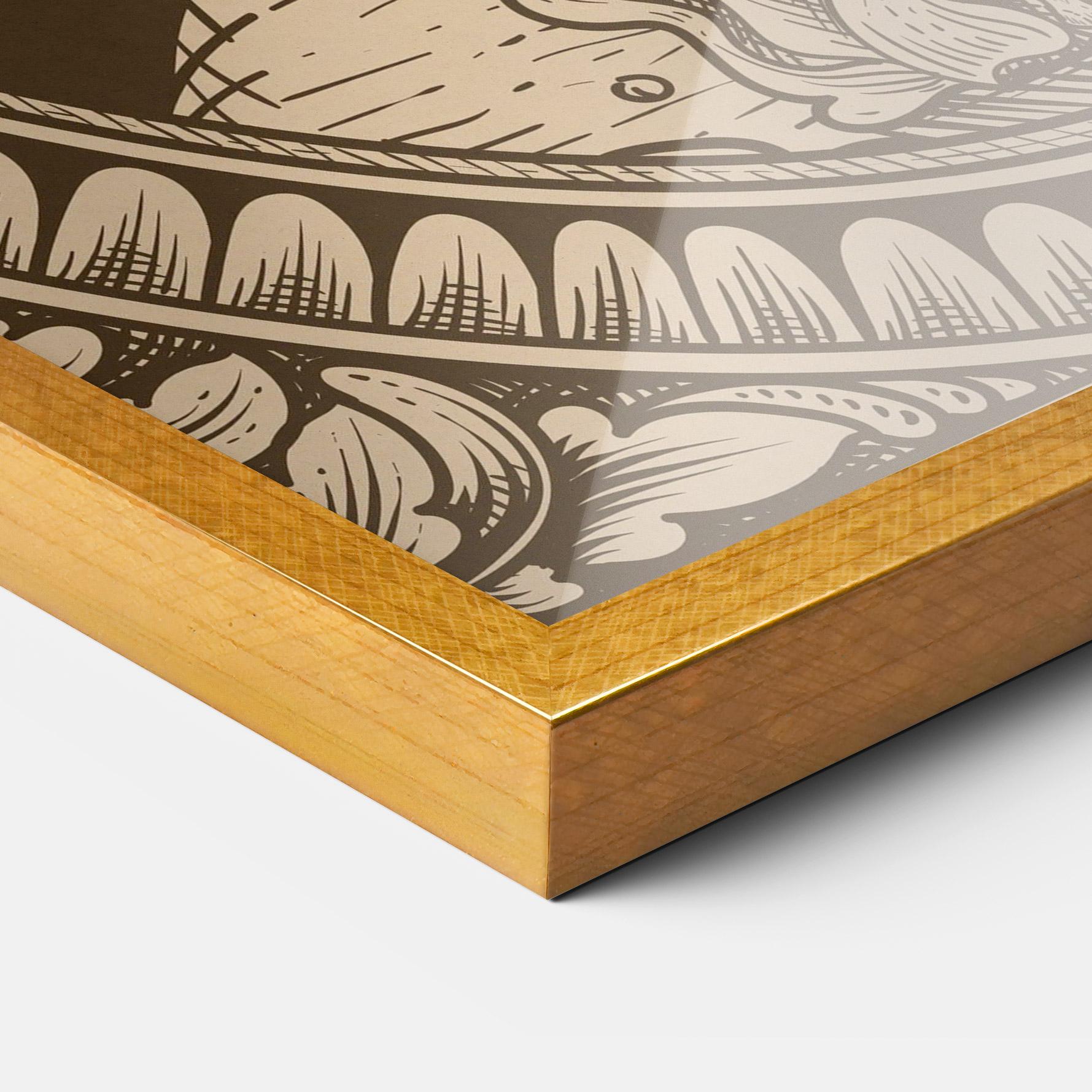 Gerahmte Poster Cream Angel mockup 3