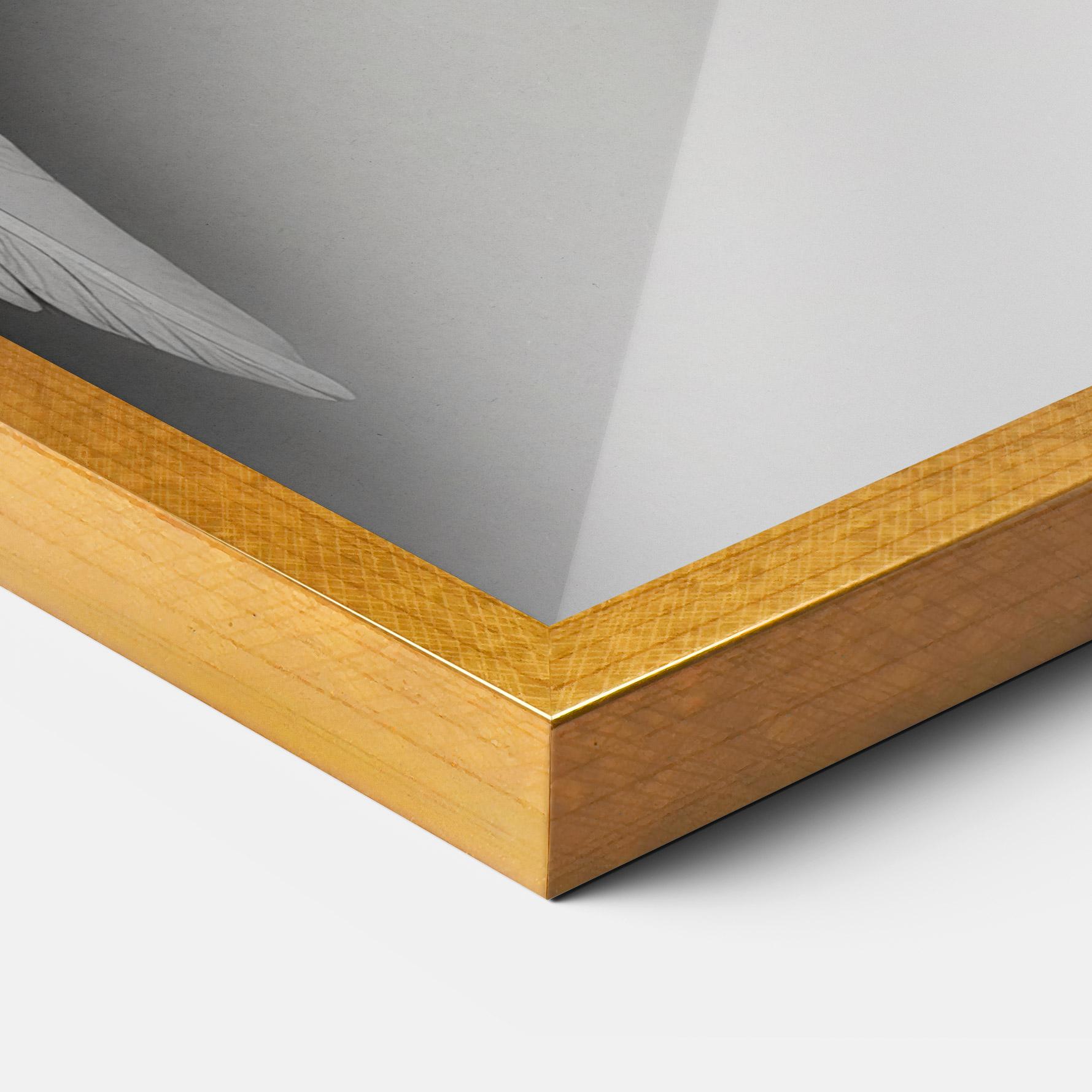 Gerahmte Poster Realistic Angel Wings mockup 3