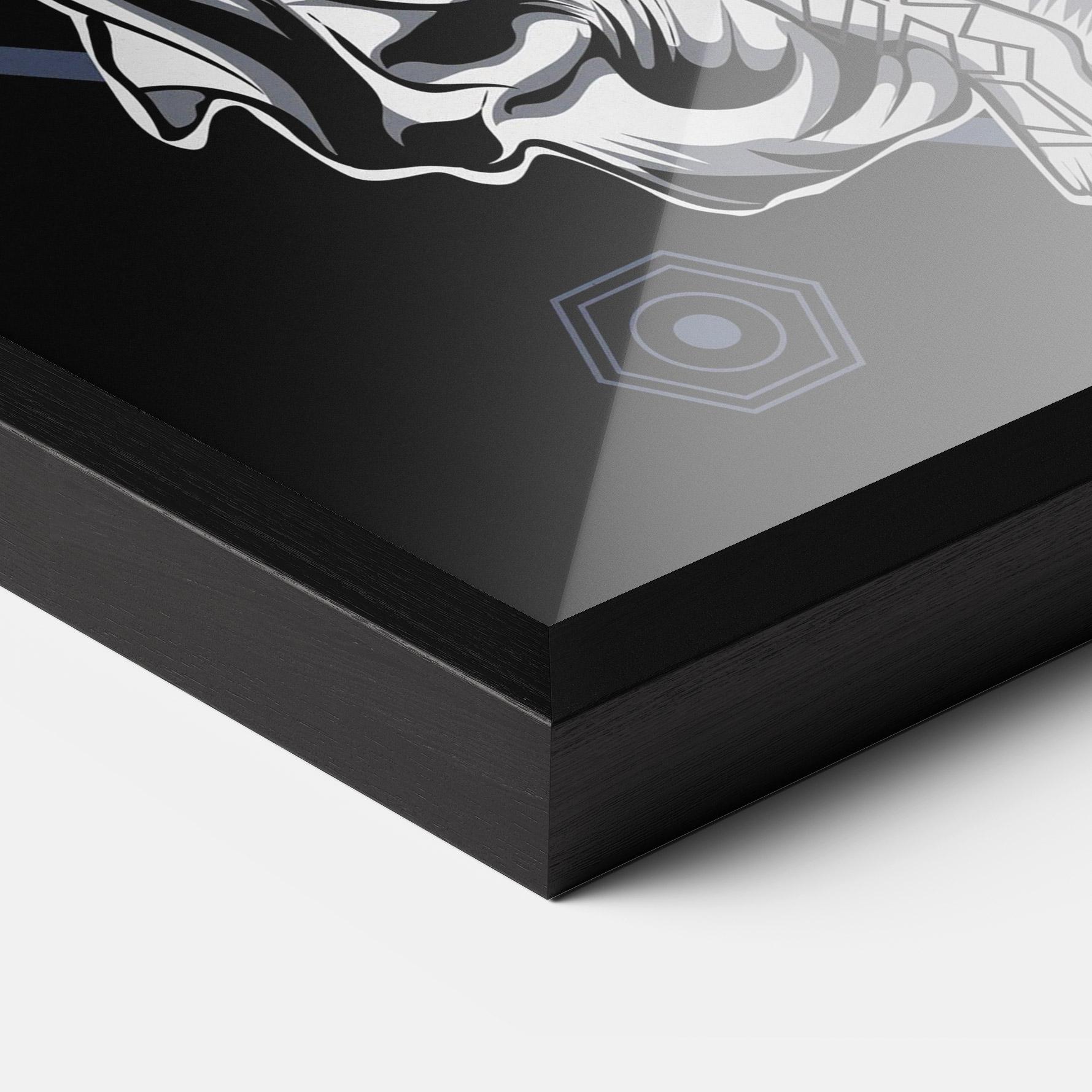 Gerahmte Poster Angel Fights mockup 3