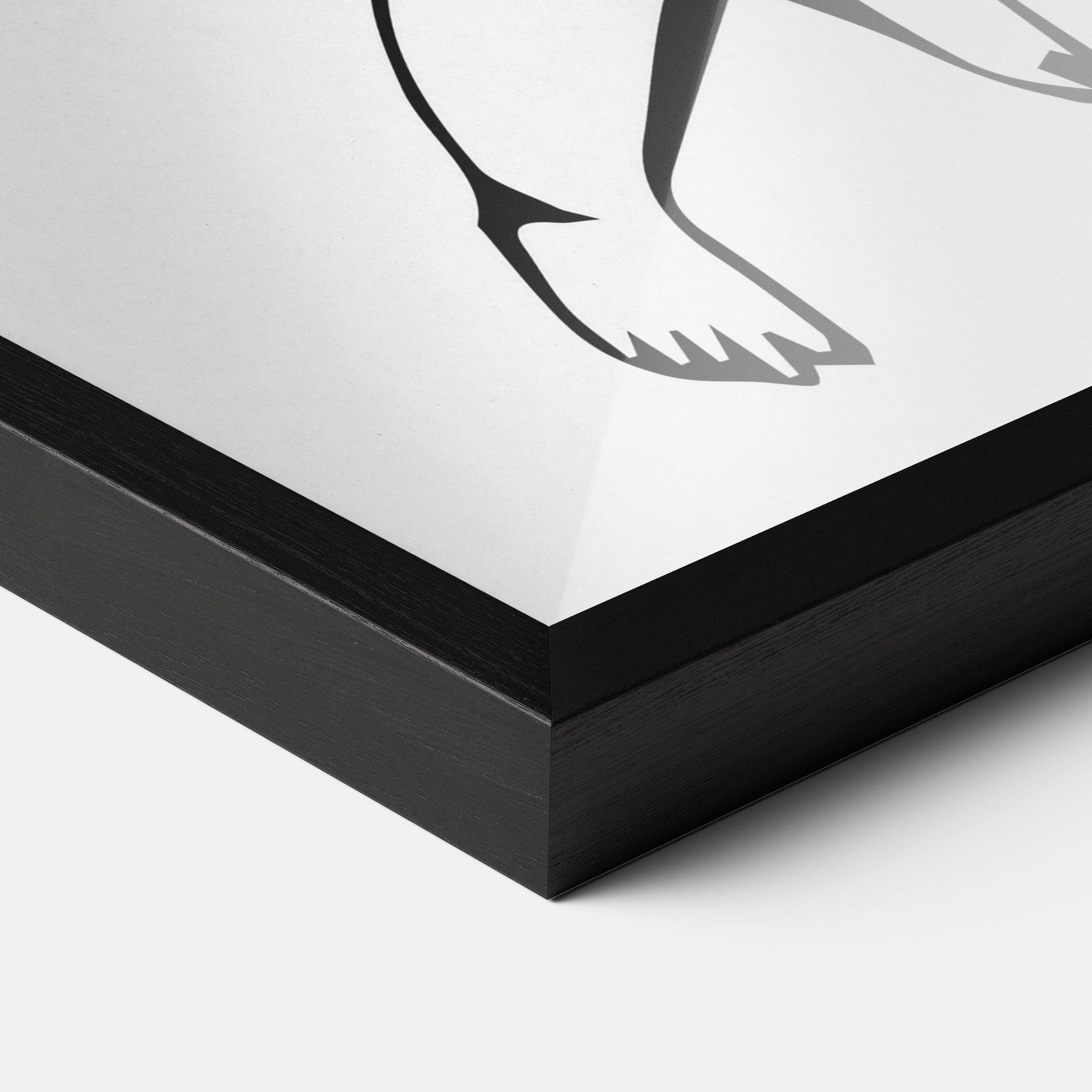 Gerahmte Poster Angel Gun mockup 3