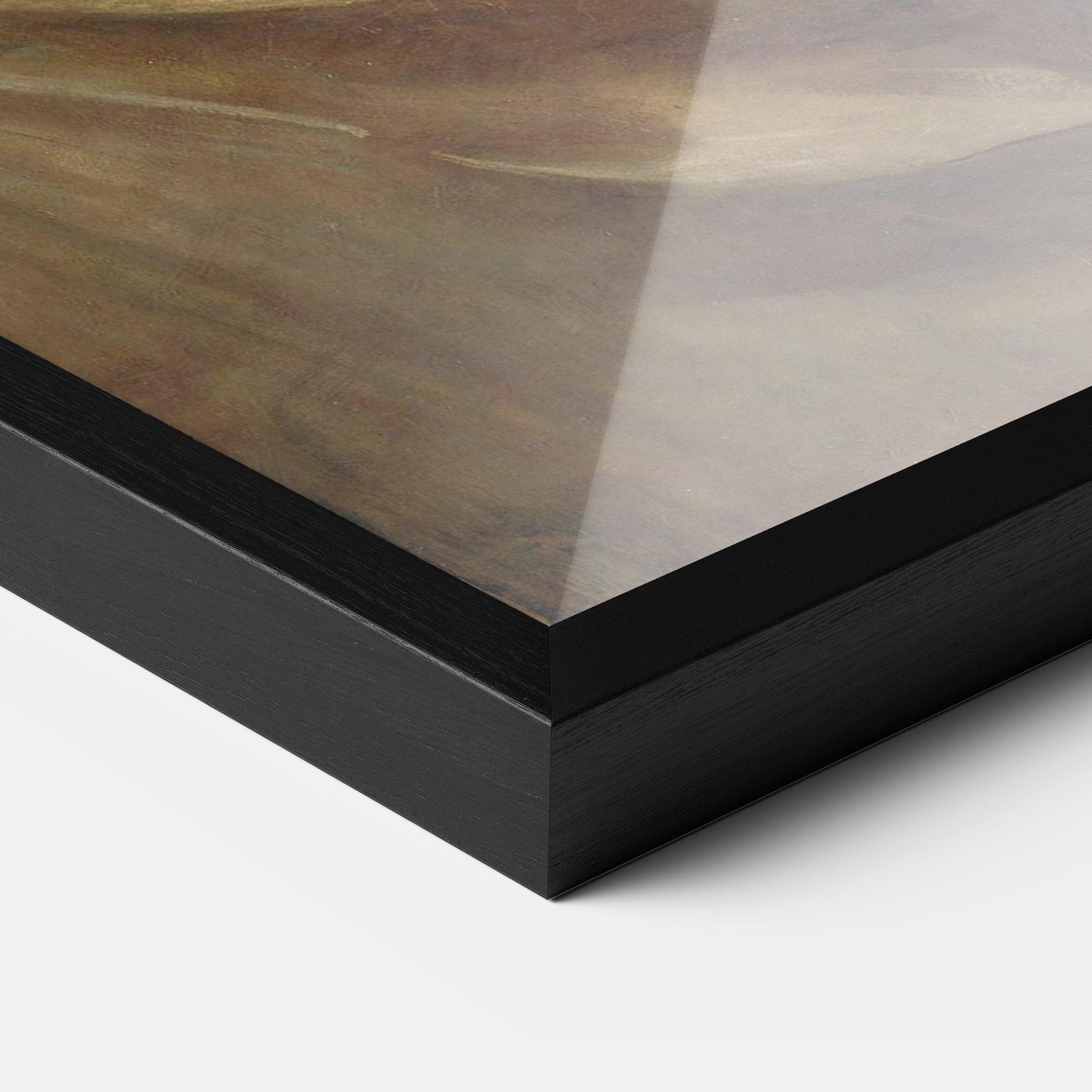 Gerahmte Poster Angel Woman Painting mockup 3