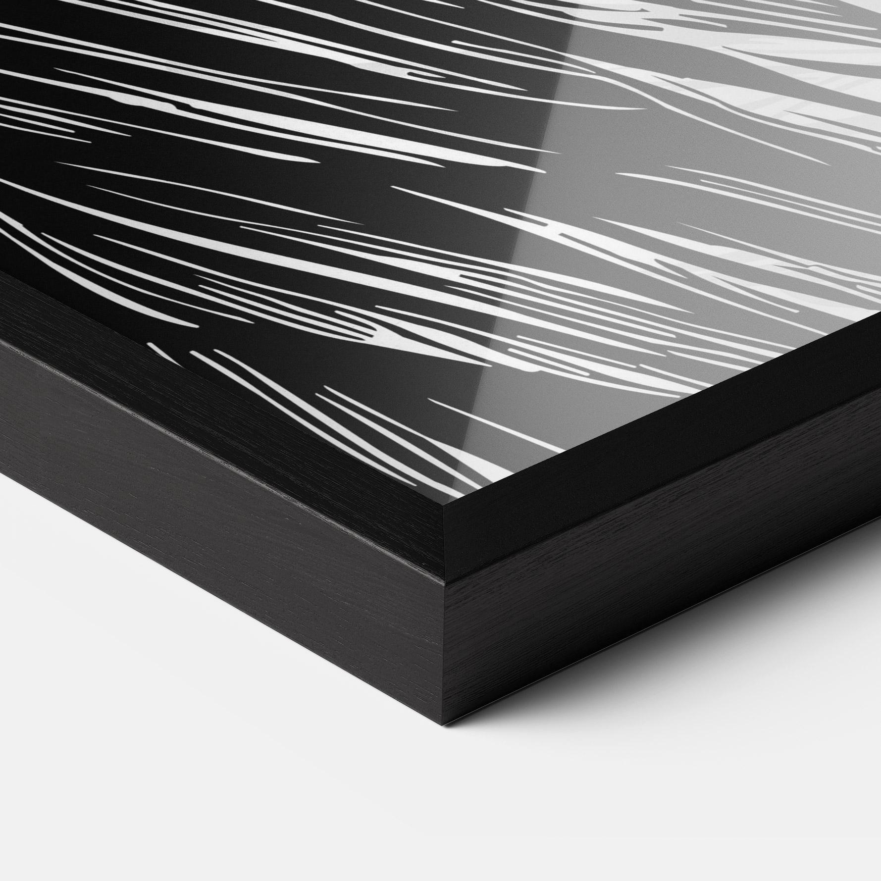 Gerahmte Poster Wing Line mockup 3