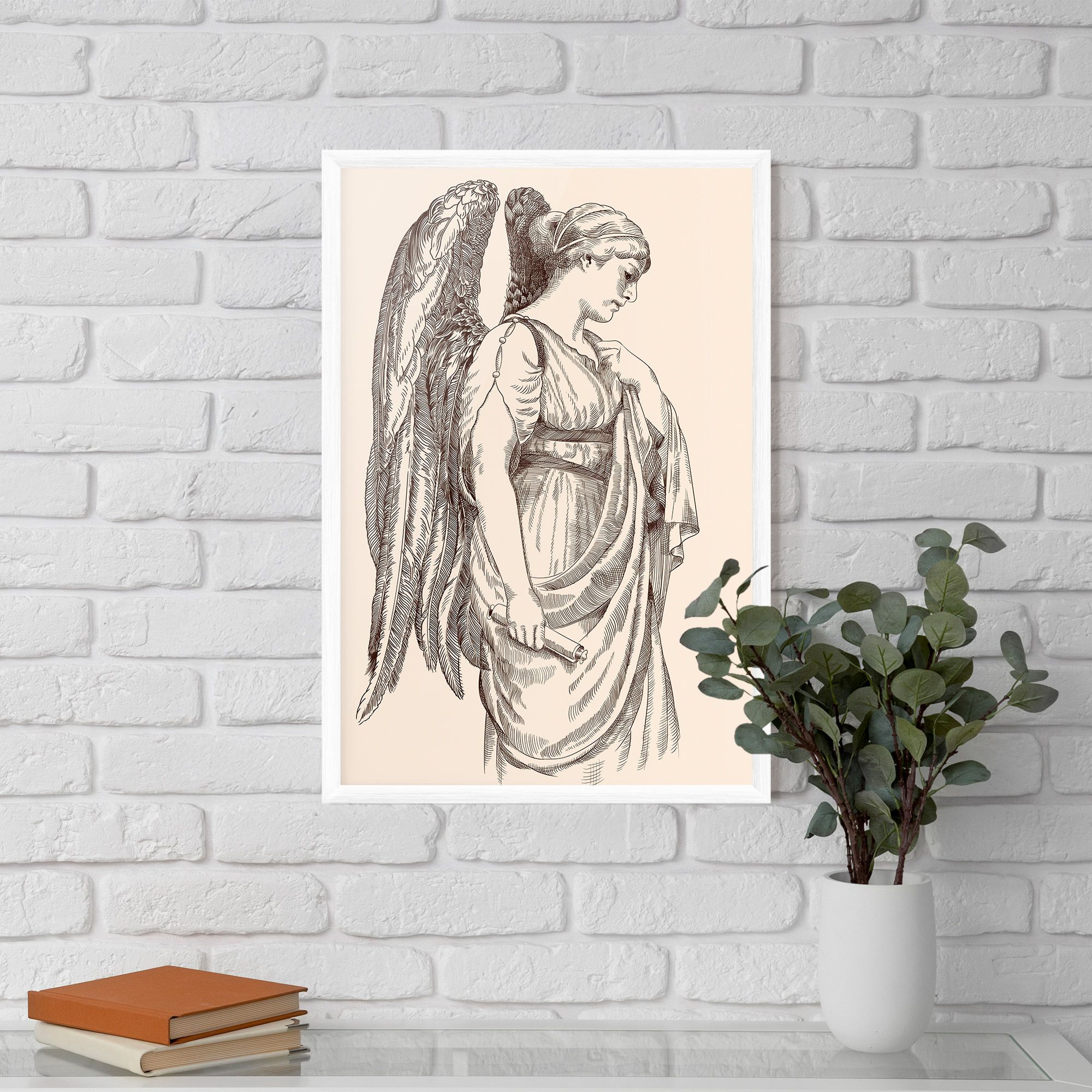 Angel Brown Line mockup 5