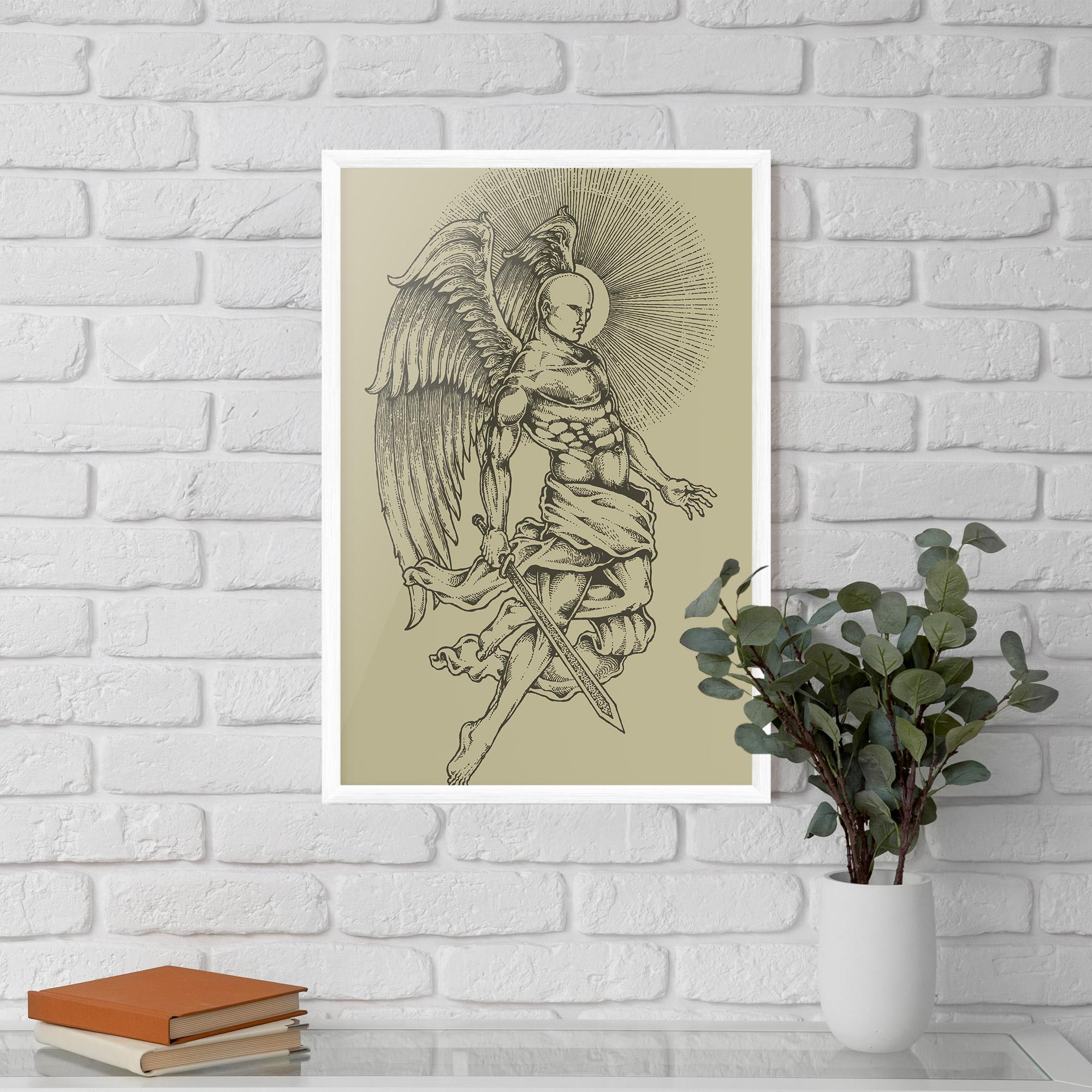 Gerahmte Poster Angel Fighter mockup 5