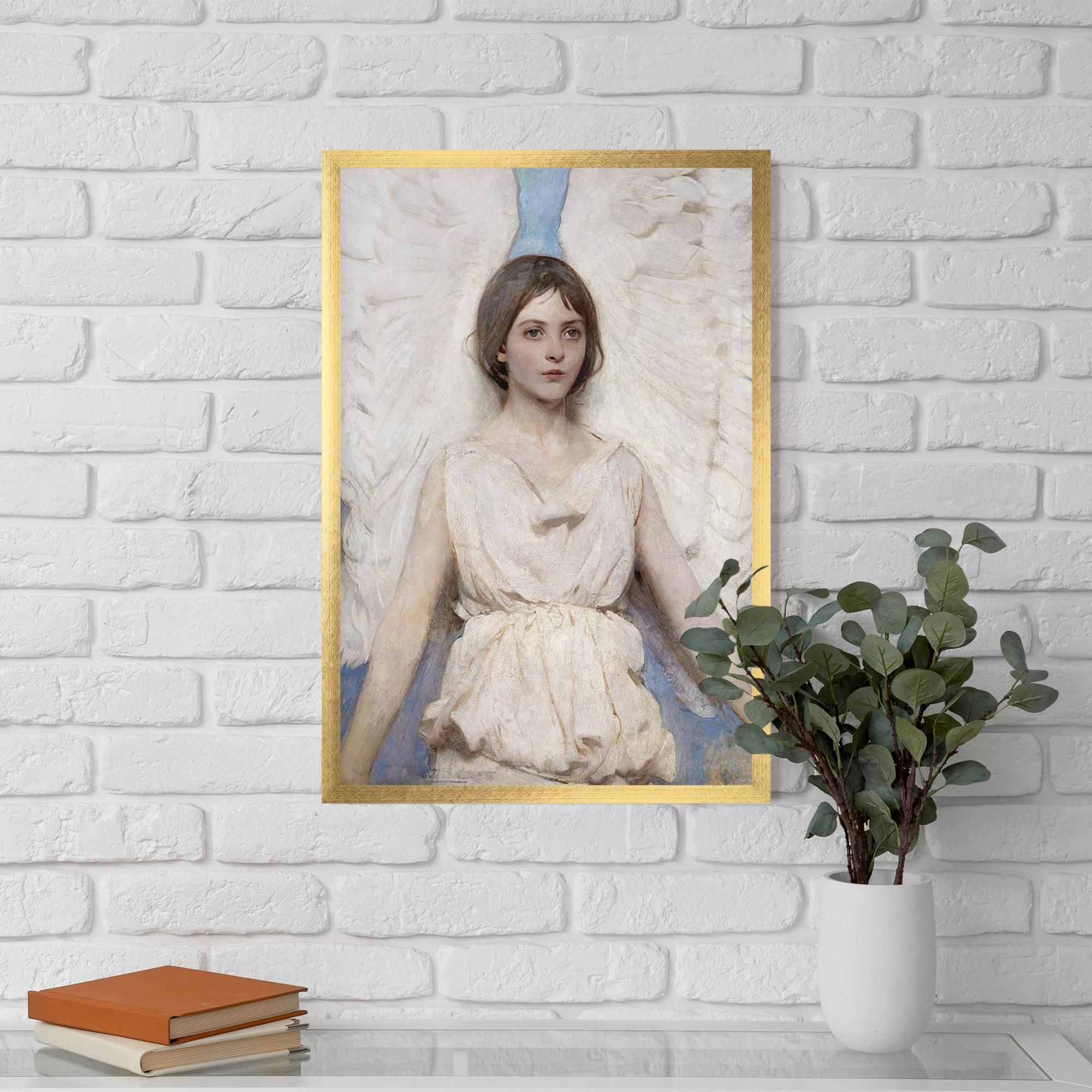 Gerahmte Poster Pretty Angel Painting mockup 5