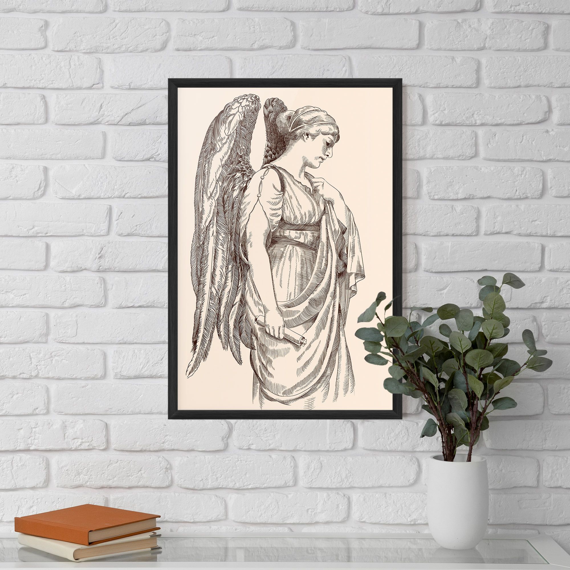 Angel Brown Line mockup 5