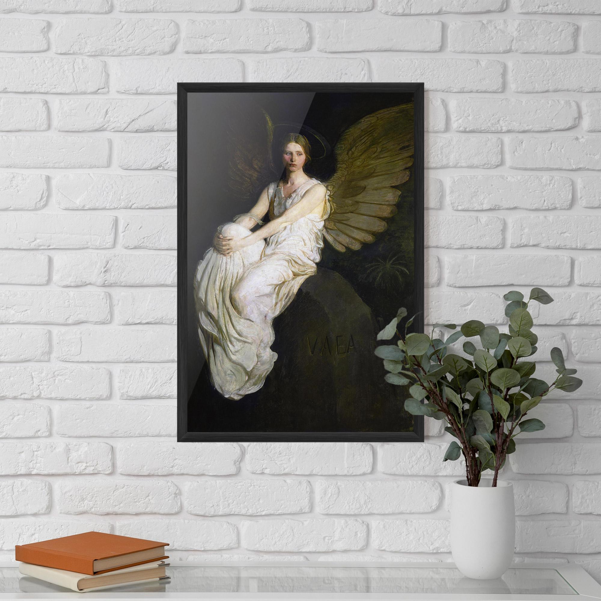 Gerahmte Poster Angel Thinking mockup 5