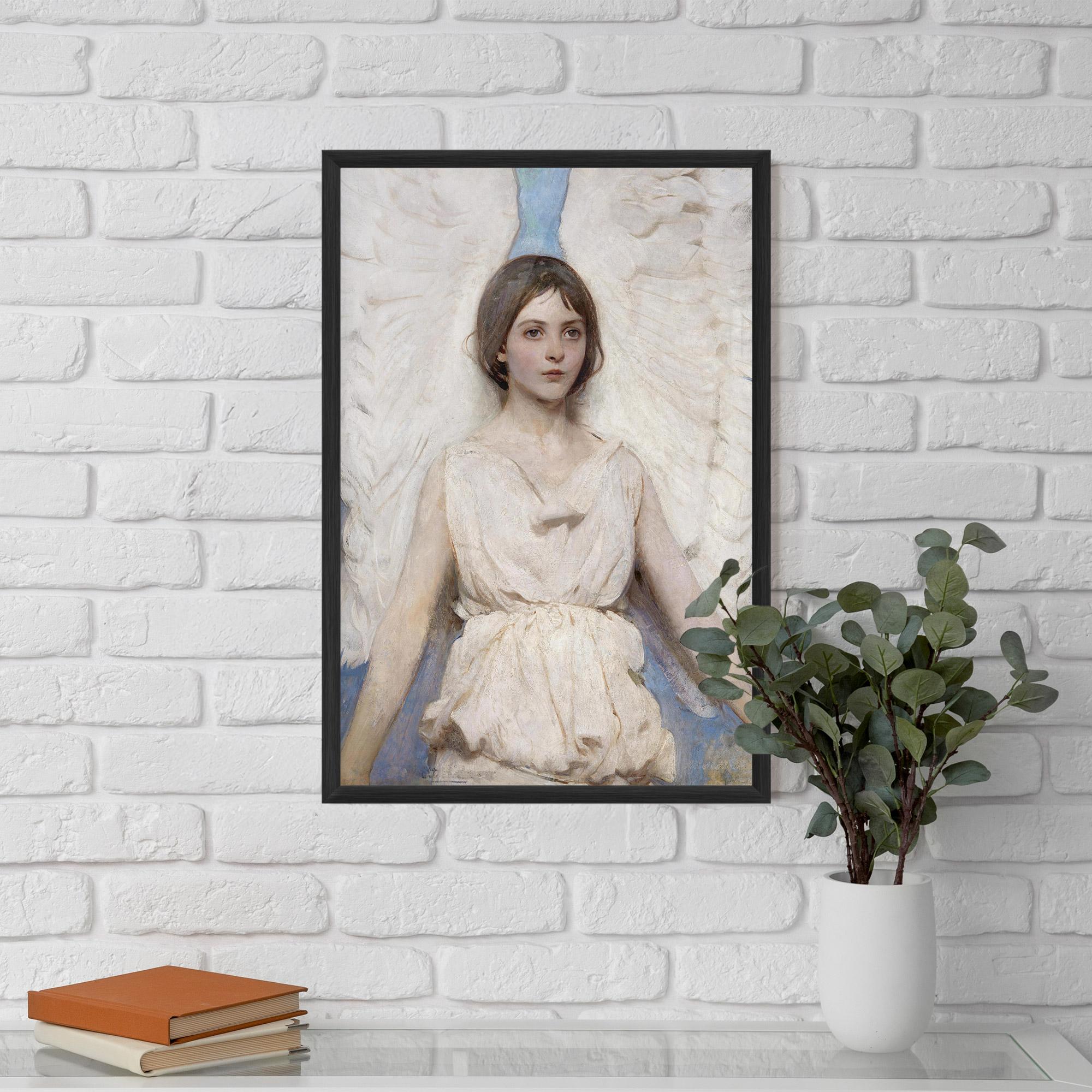 Gerahmte Poster Pretty Angel Painting mockup 5