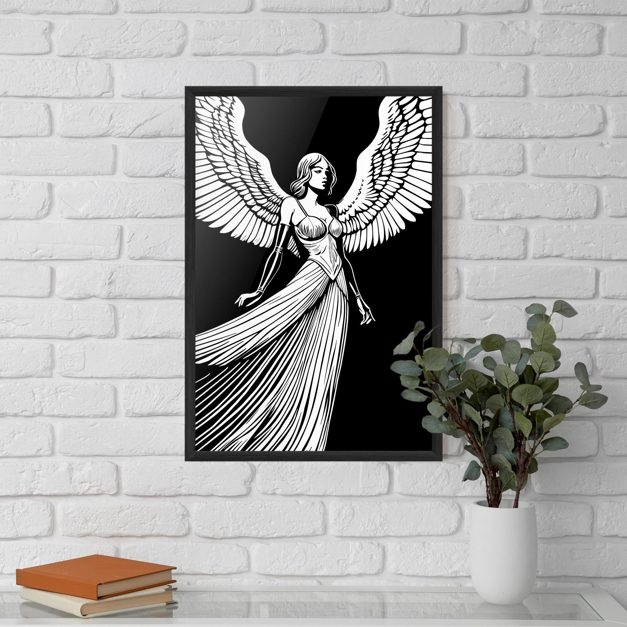 Gerahmte Poster Pretty Angel mockup 5