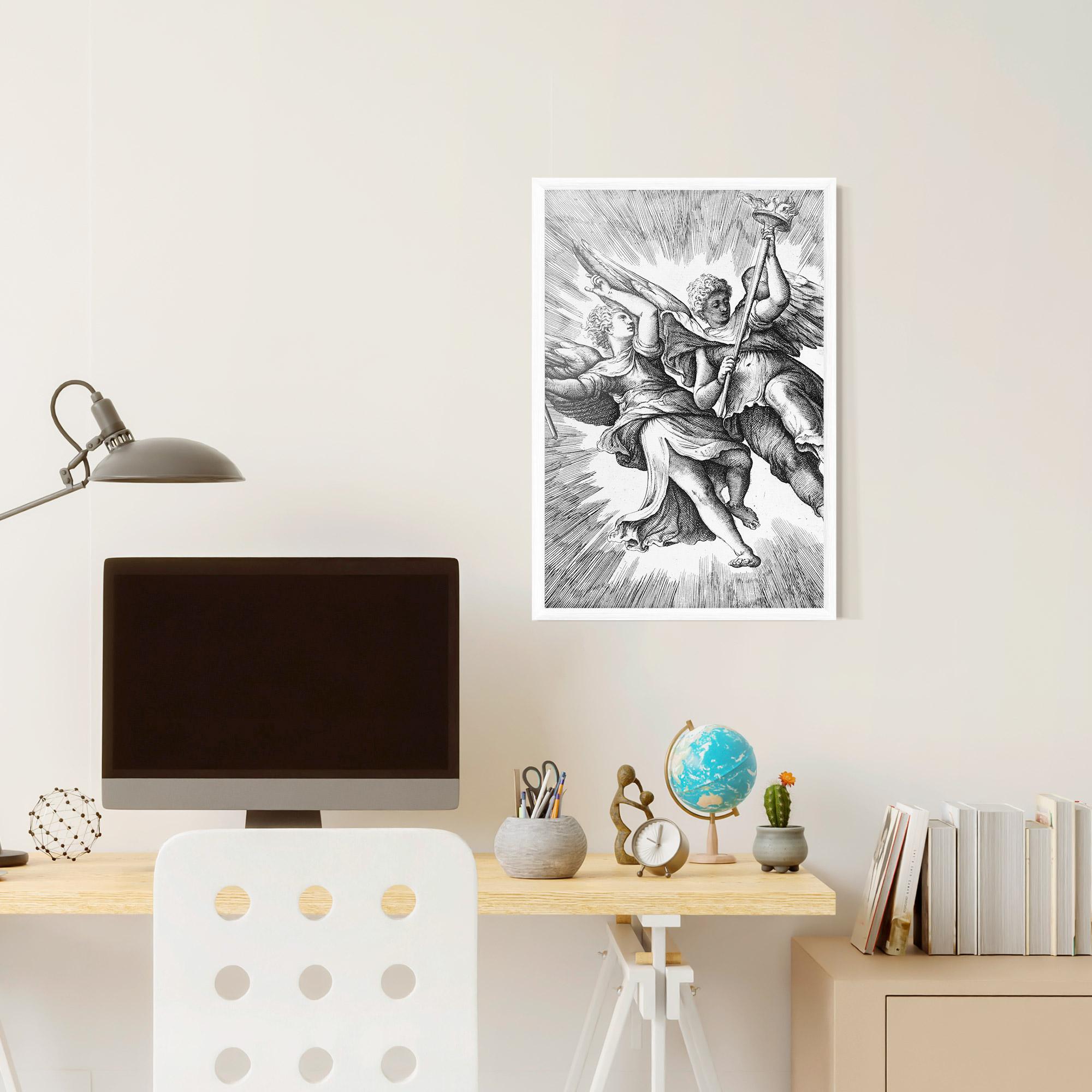 Gerahmte Poster Hand Drawn Angels mockup 6