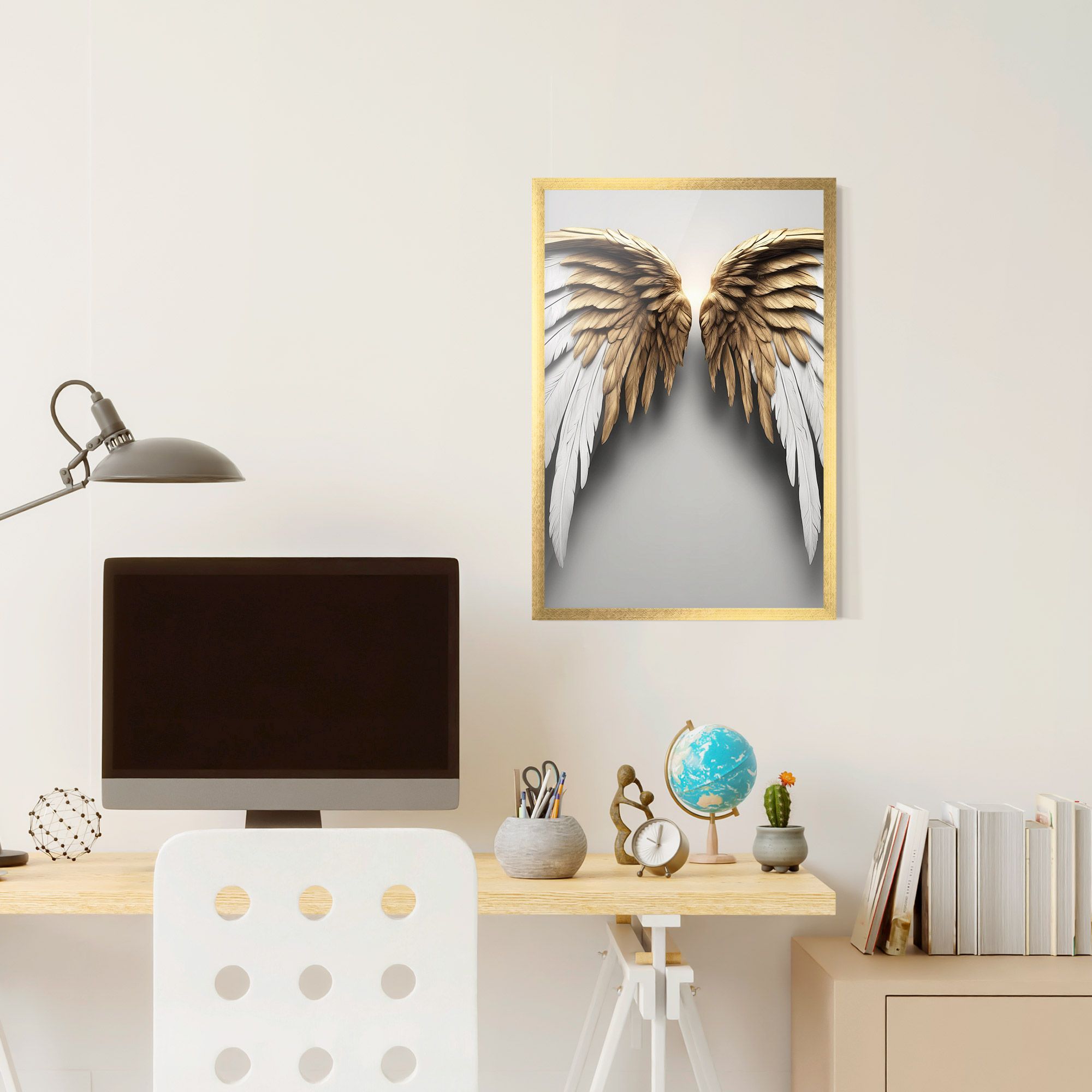 Realistic Angel Wings mockup 6