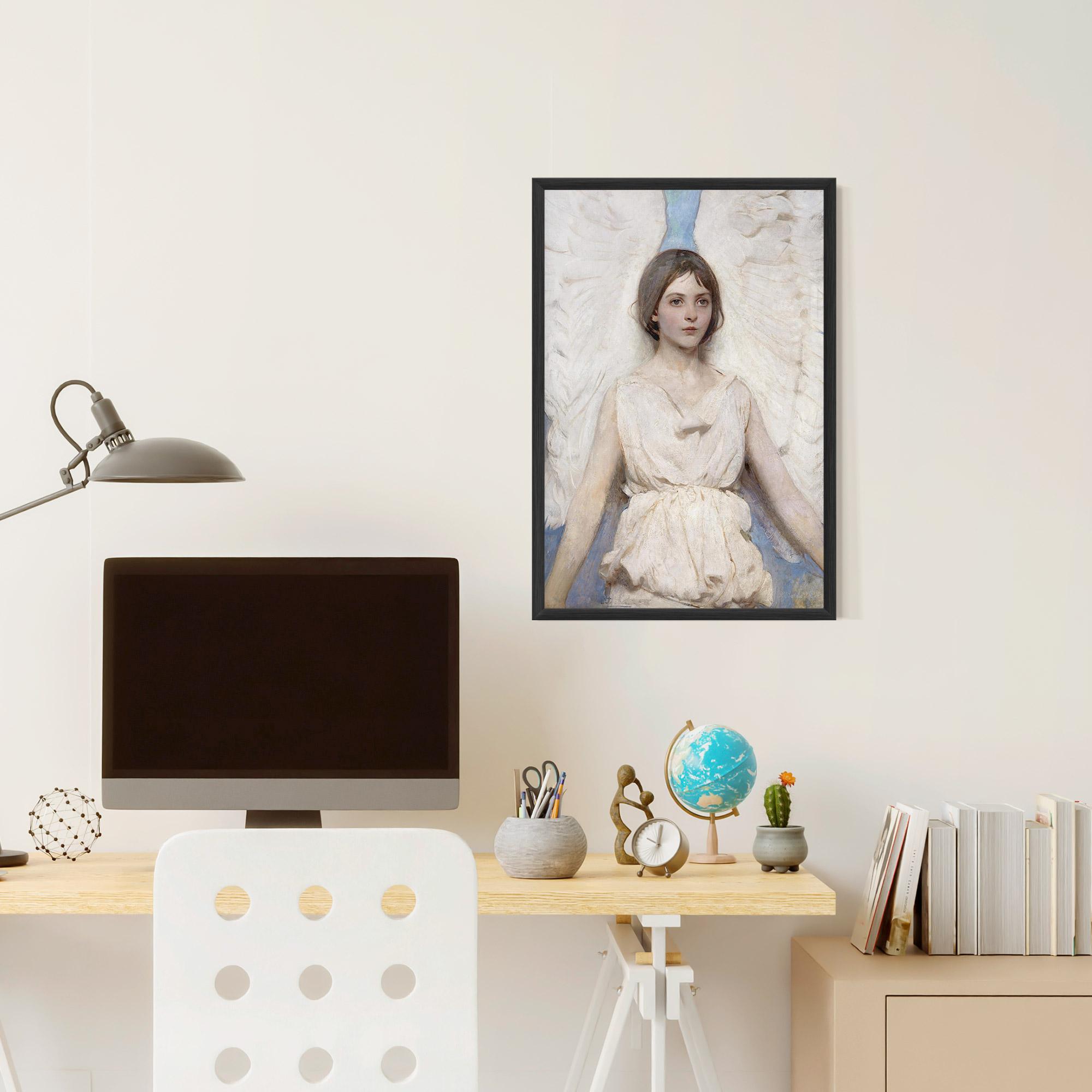 Gerahmte Poster Pretty Angel Painting mockup 6