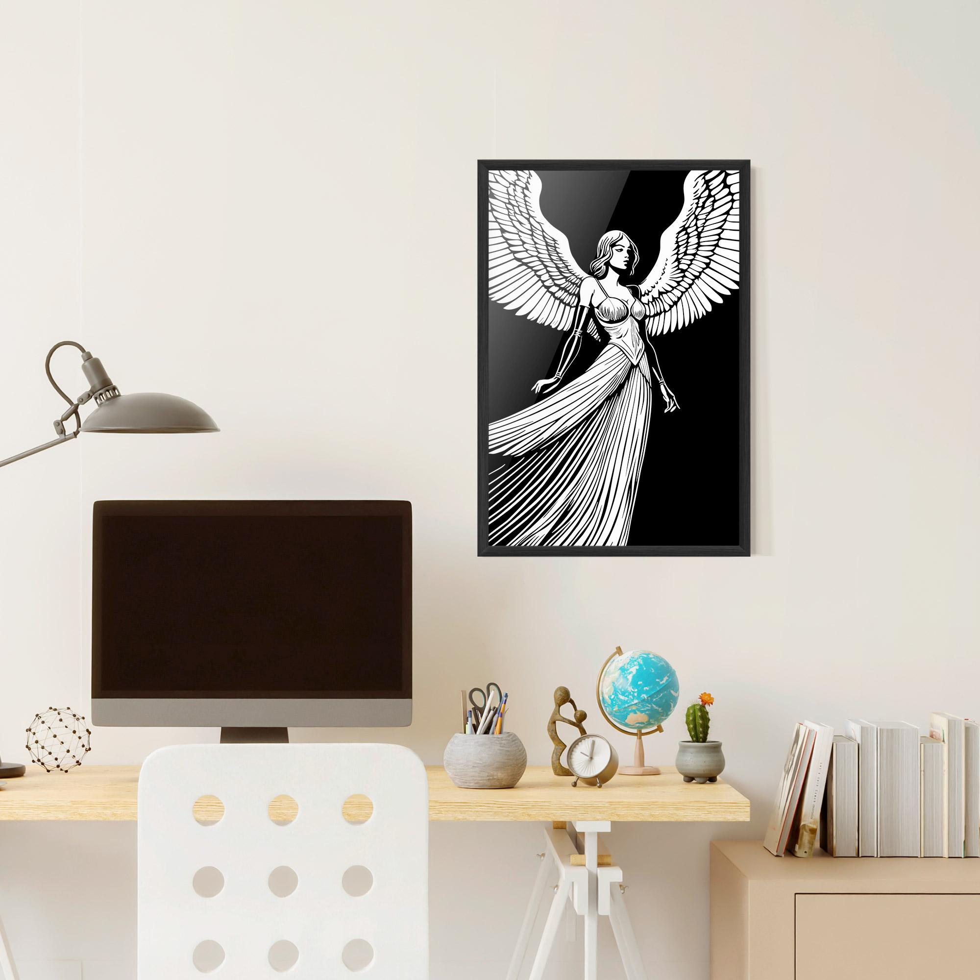 Gerahmte Poster Pretty Angel mockup 6