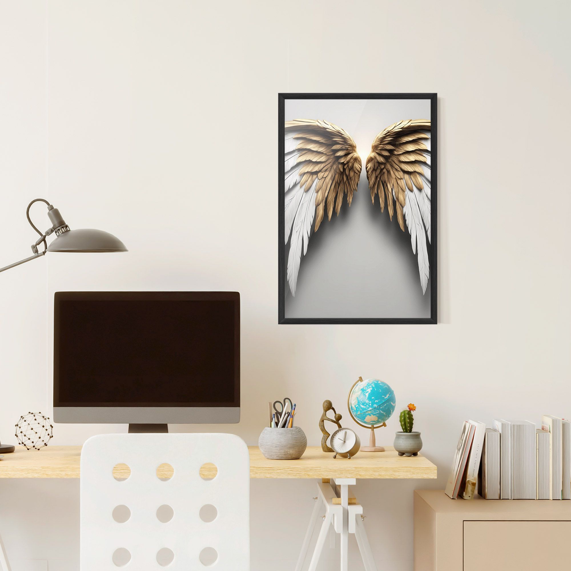 Realistic Angel Wings mockup 6