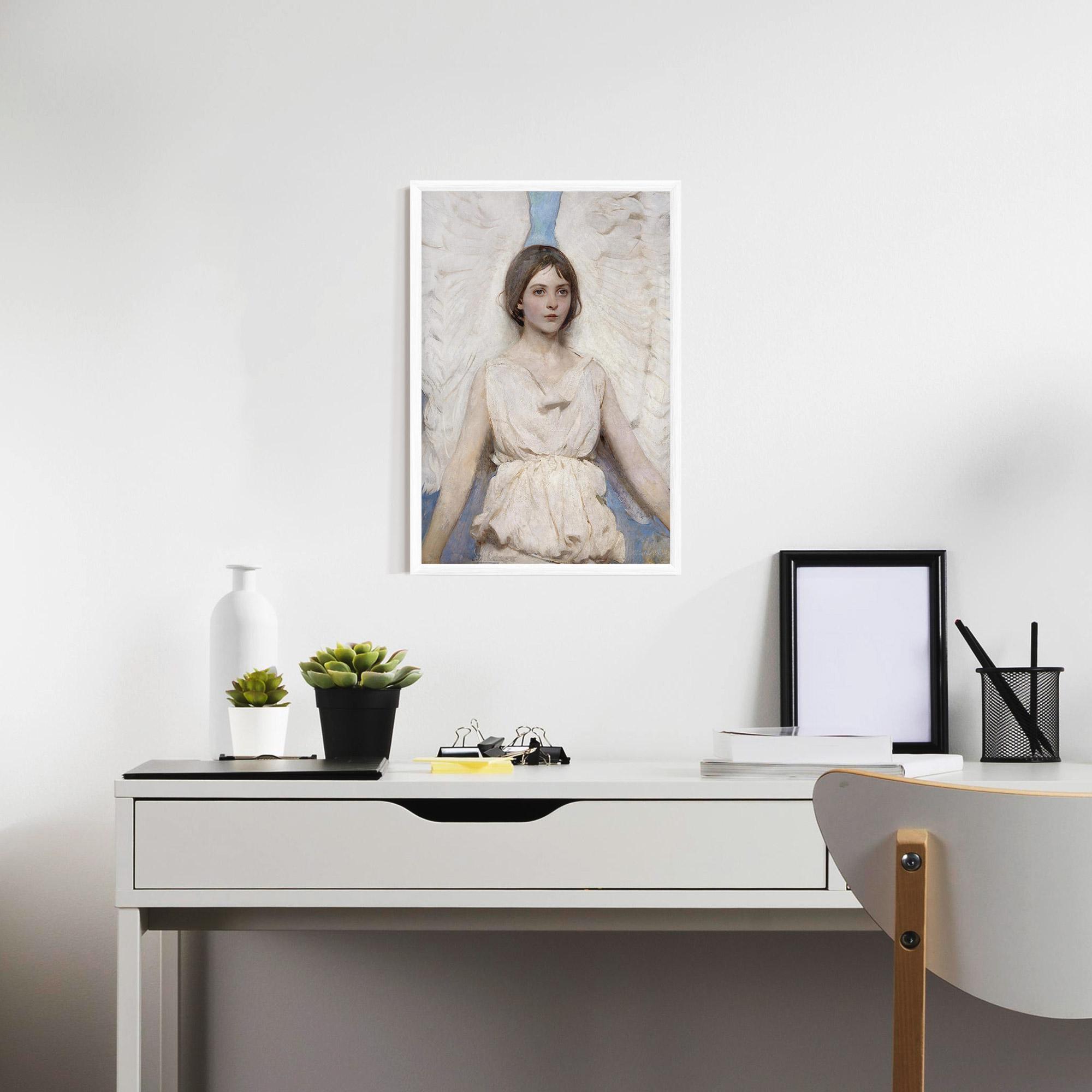 Gerahmte Poster Pretty Angel Painting mockup 7