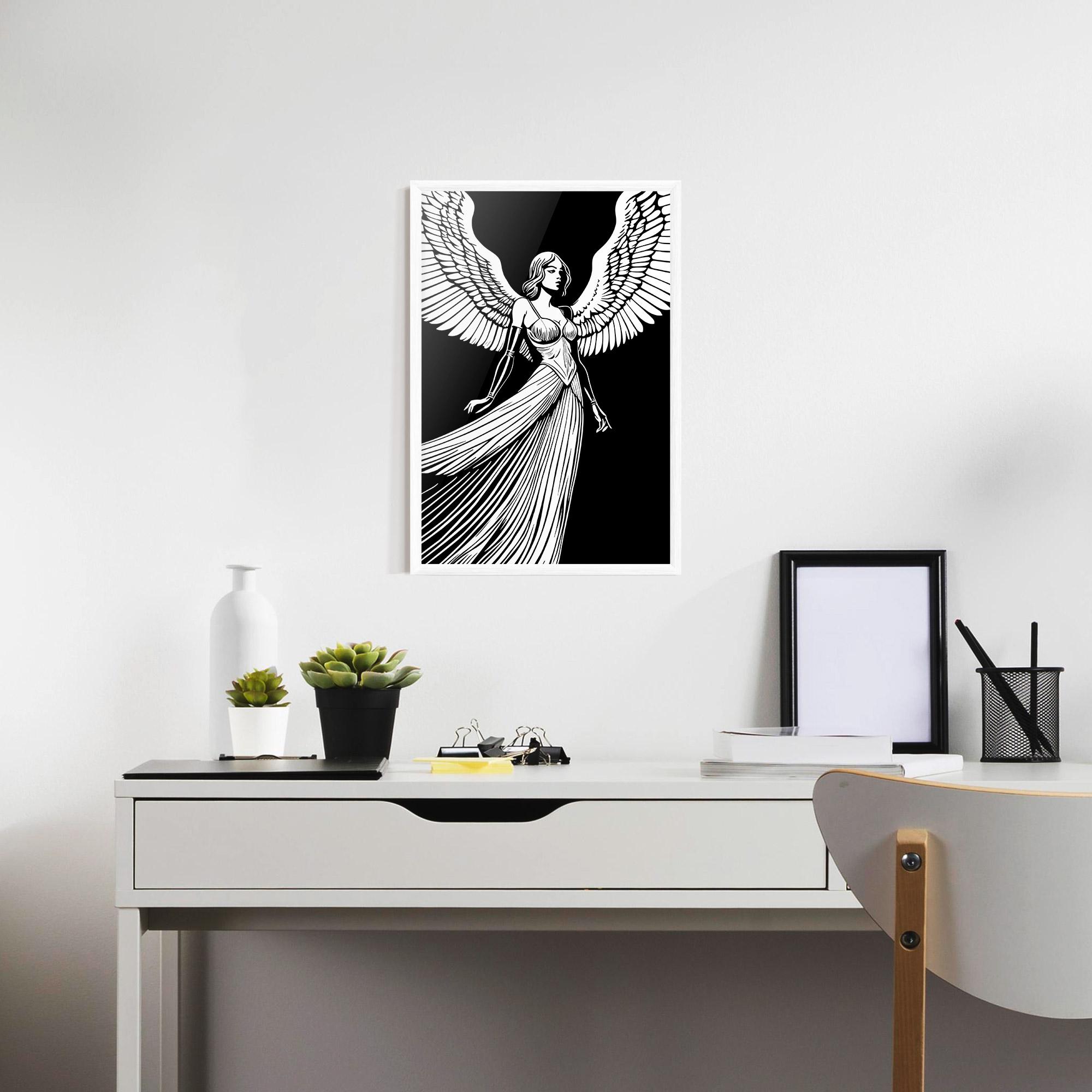 Gerahmte Poster Pretty Angel mockup 7