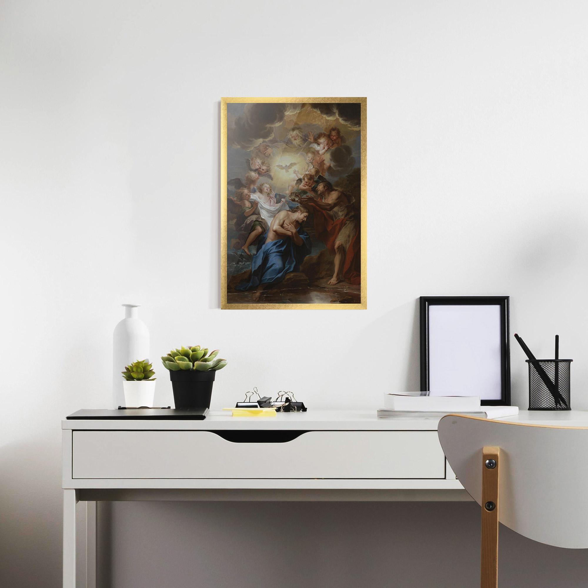 Gerahmte Poster Bird Floating mockup 7