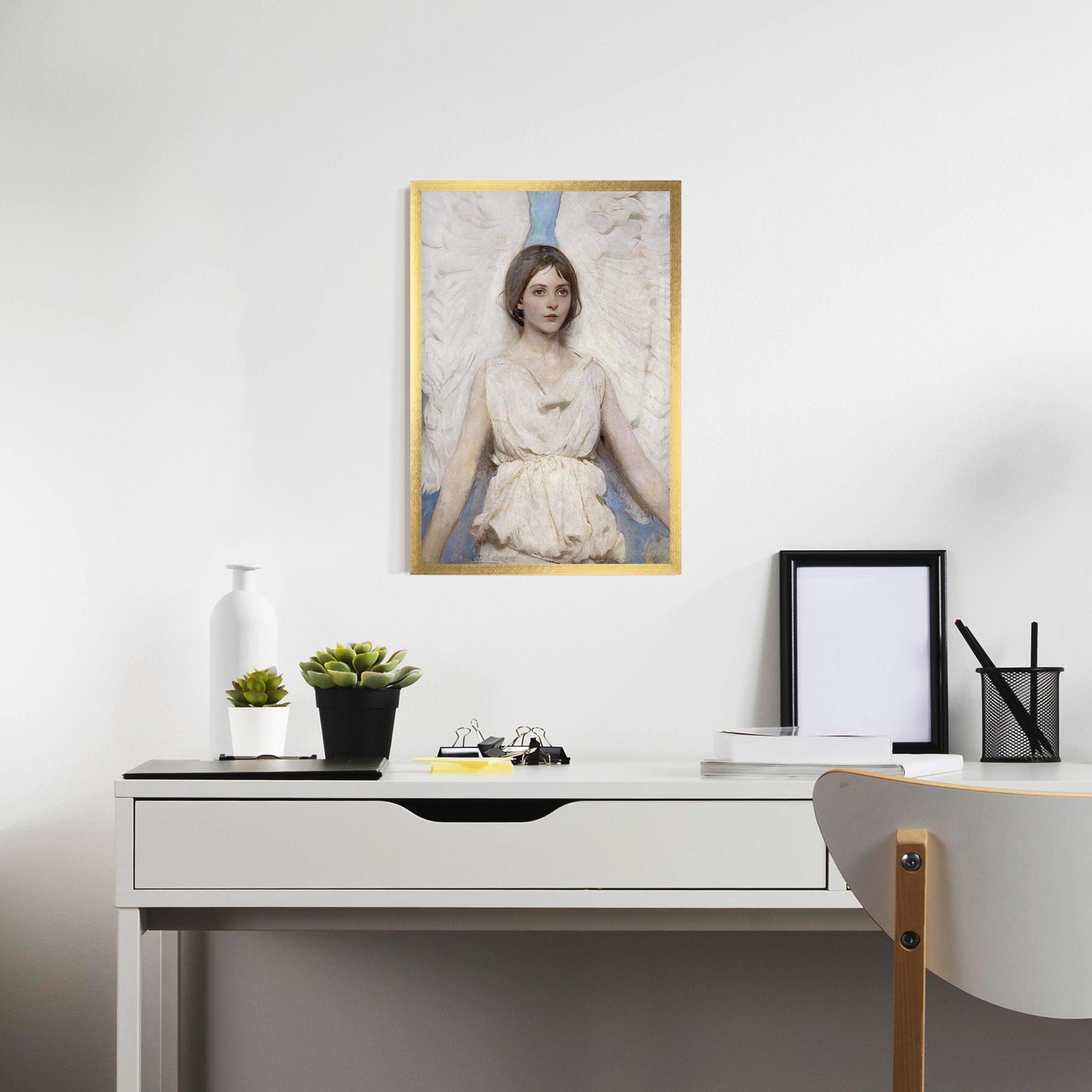 Gerahmte Poster Pretty Angel Painting mockup 7