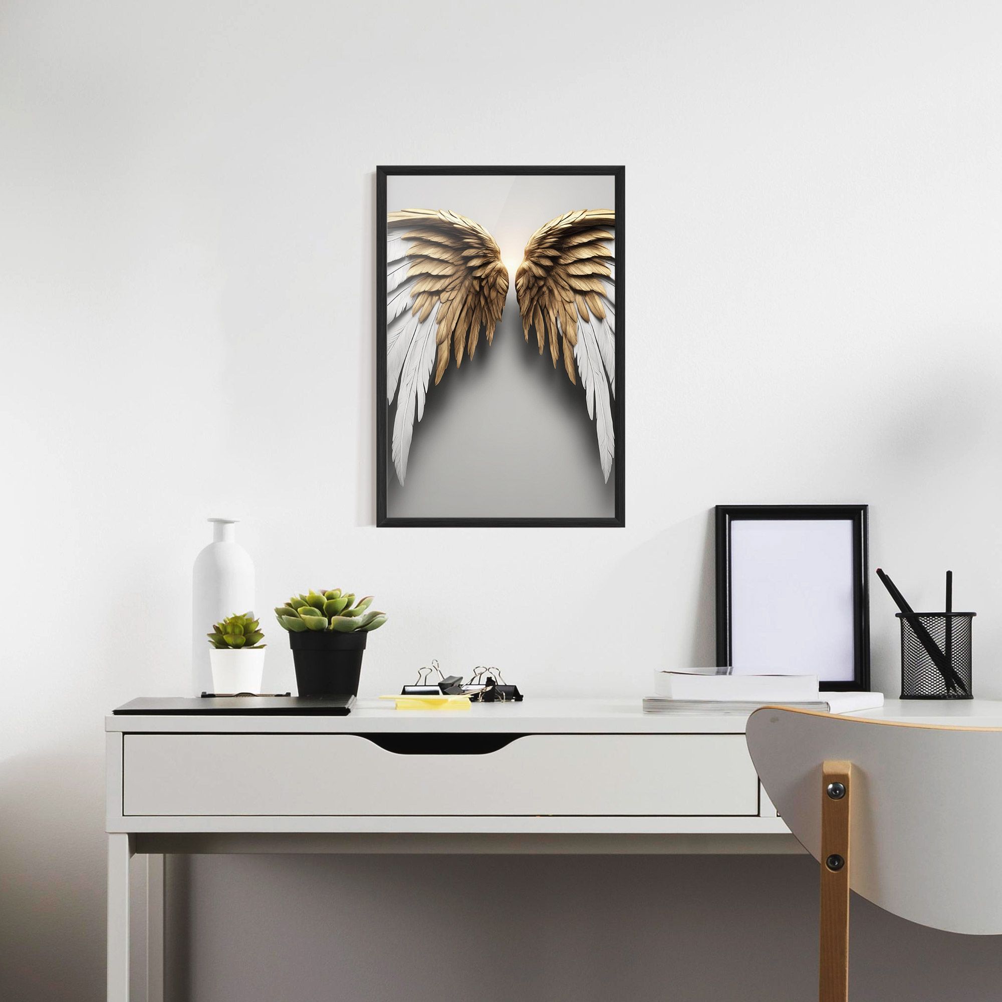 Realistic Angel Wings mockup 7