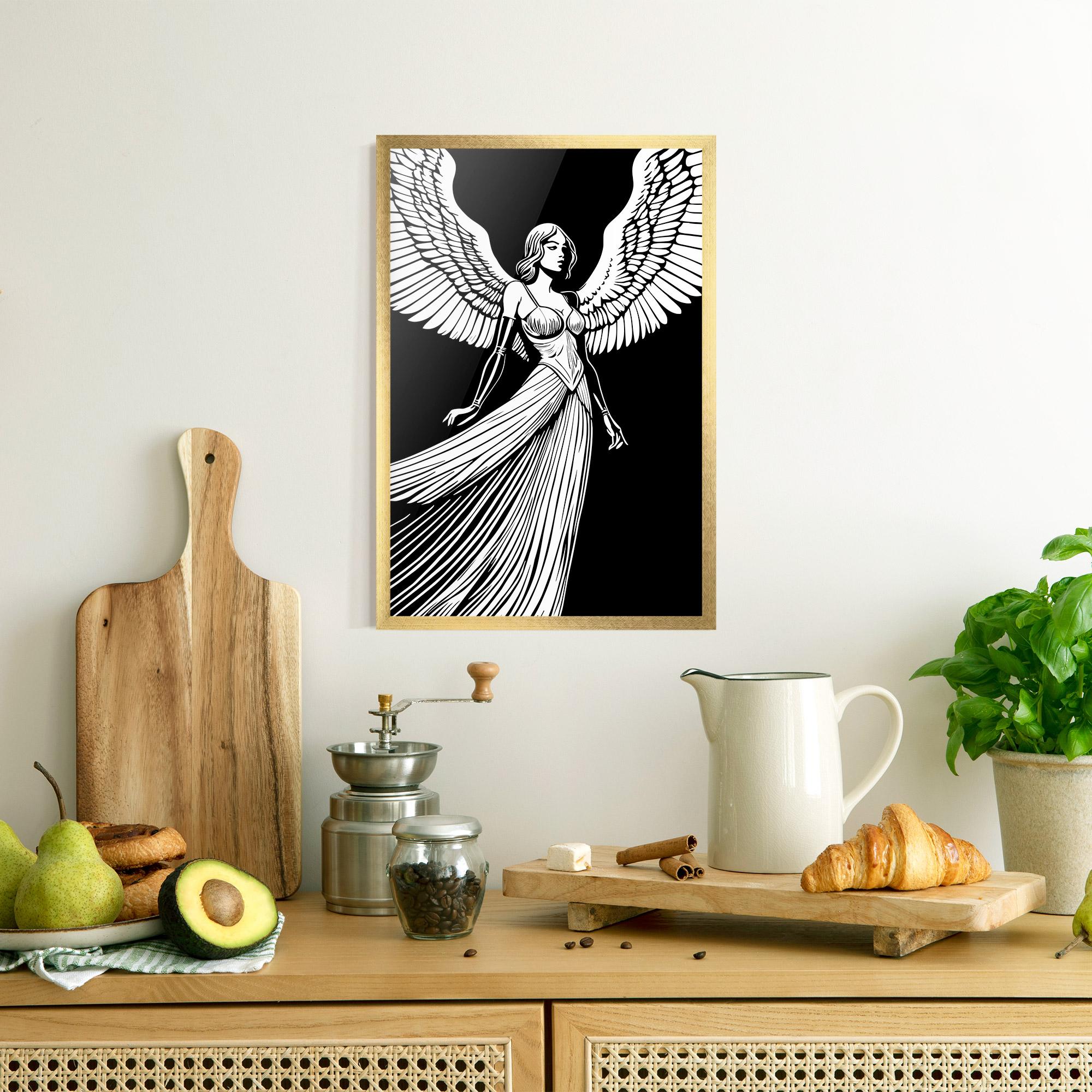 Gerahmte Poster Pretty Angel mockup 8