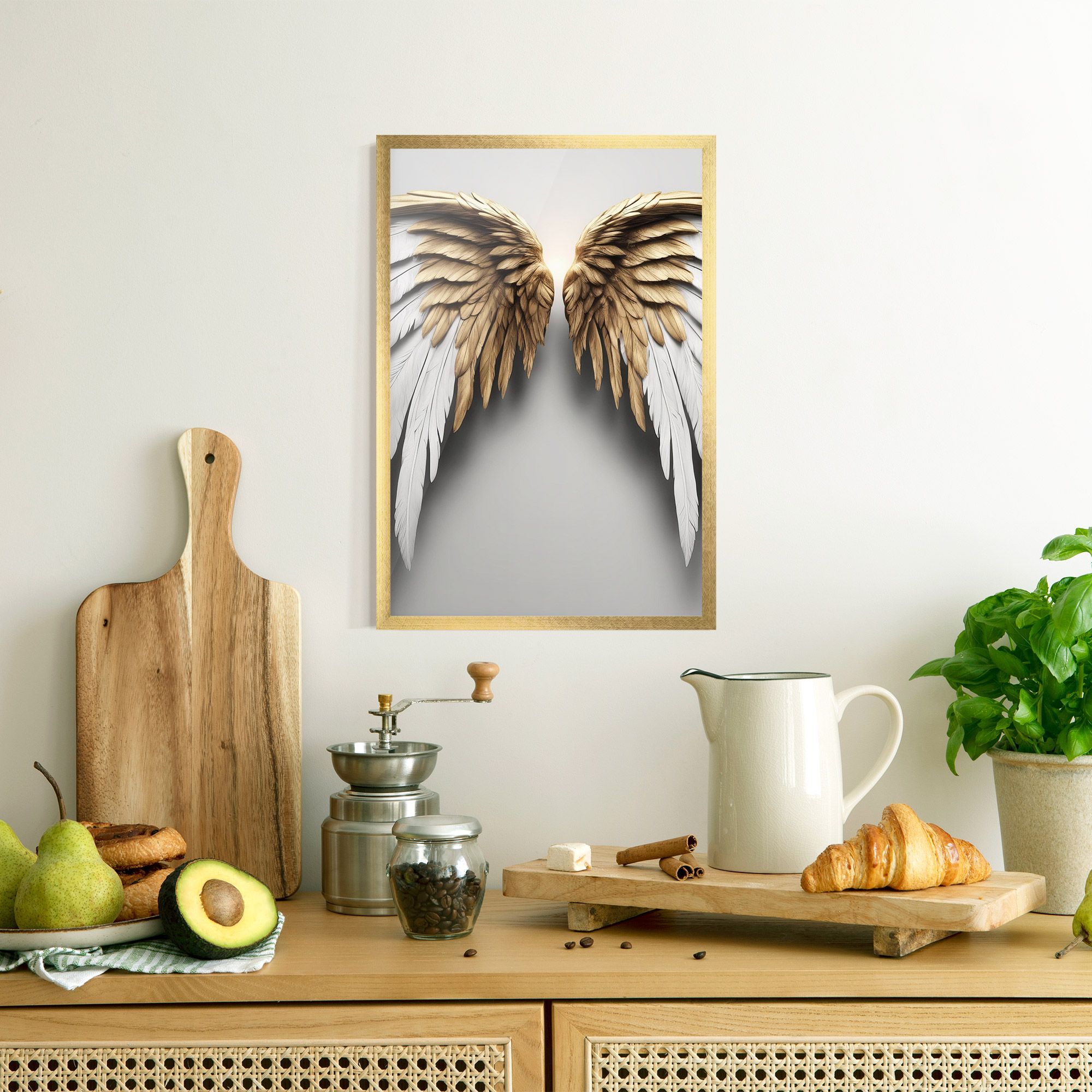 Realistic Angel Wings mockup 8