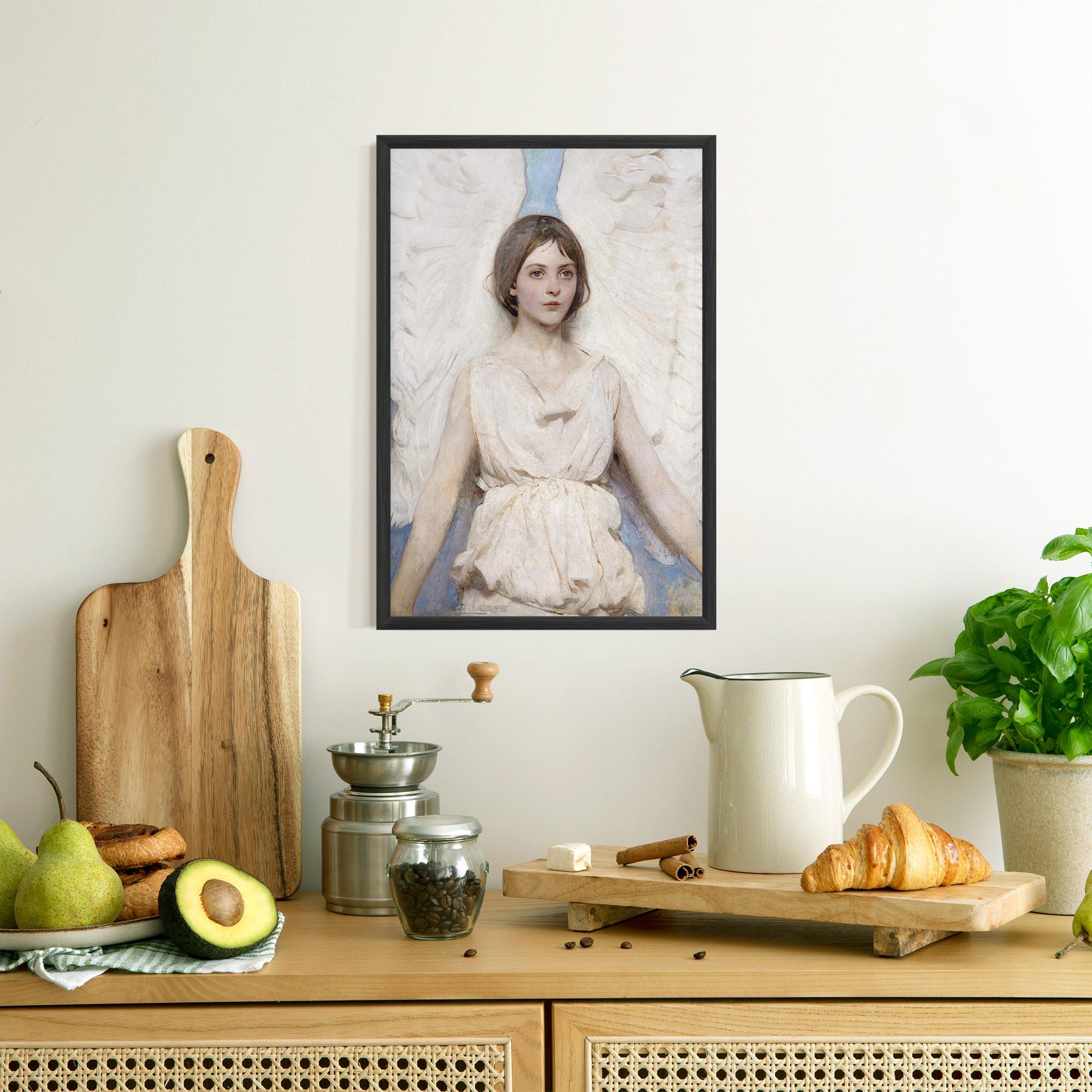 Gerahmte Poster Pretty Angel Painting mockup 8