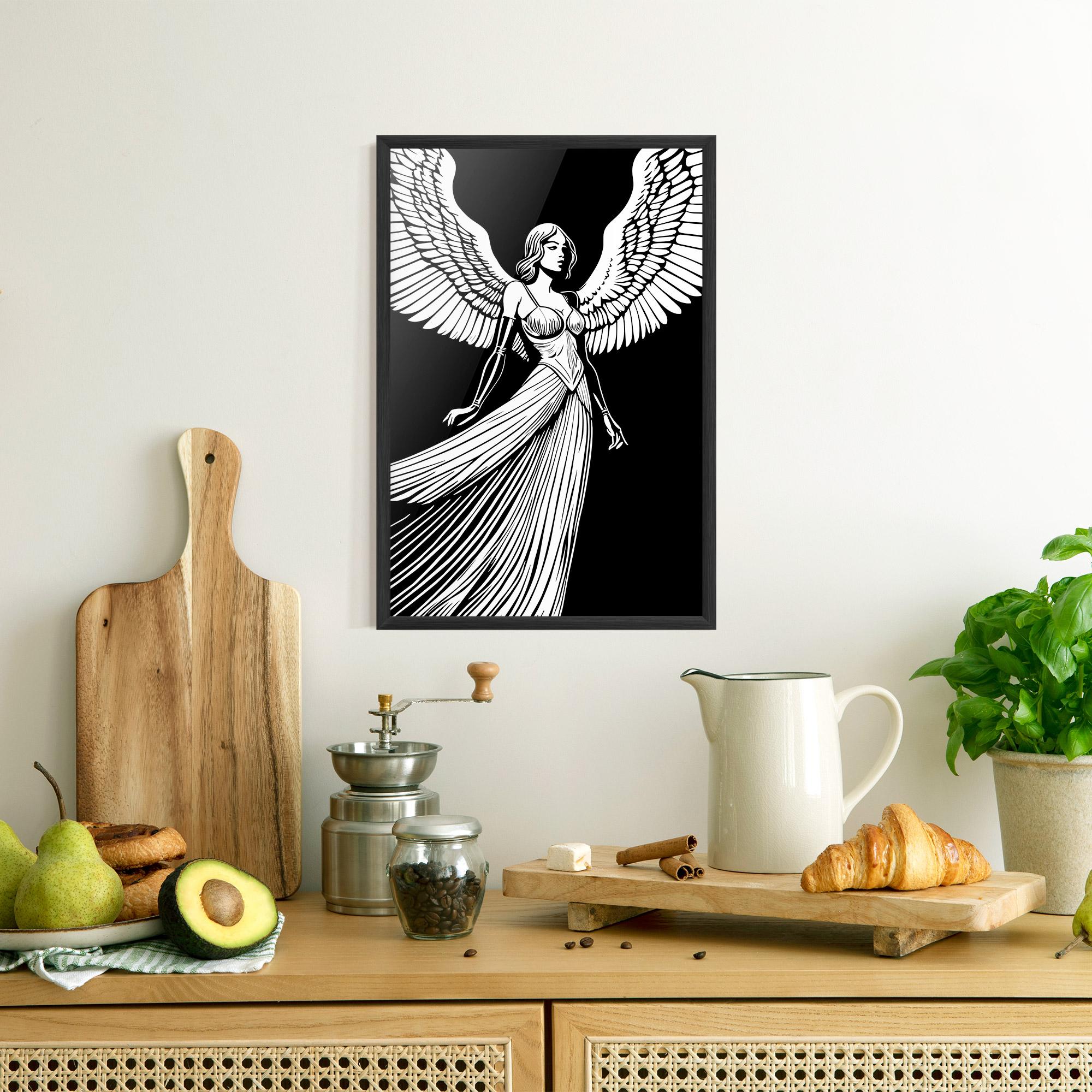 Gerahmte Poster Pretty Angel mockup 8