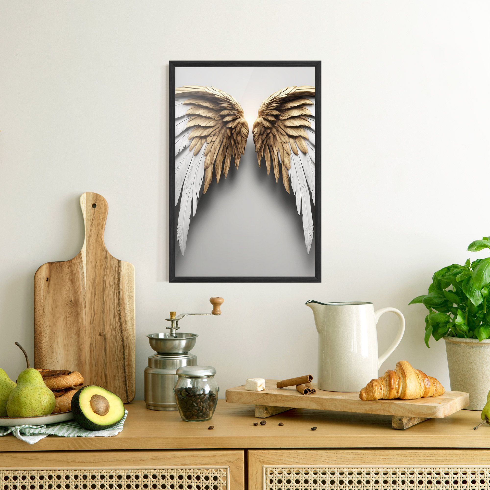 Realistic Angel Wings mockup 8
