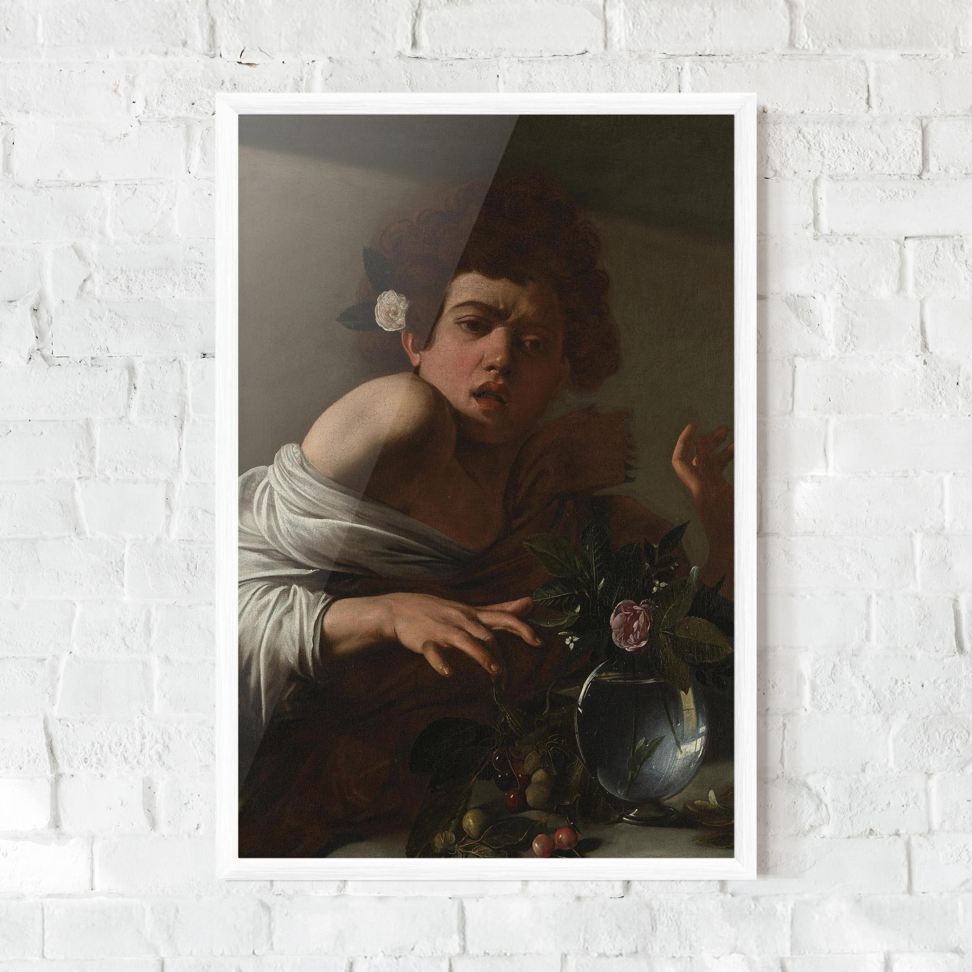 Gerahmte Poster Boy Bitten By A Lizard mockup 0