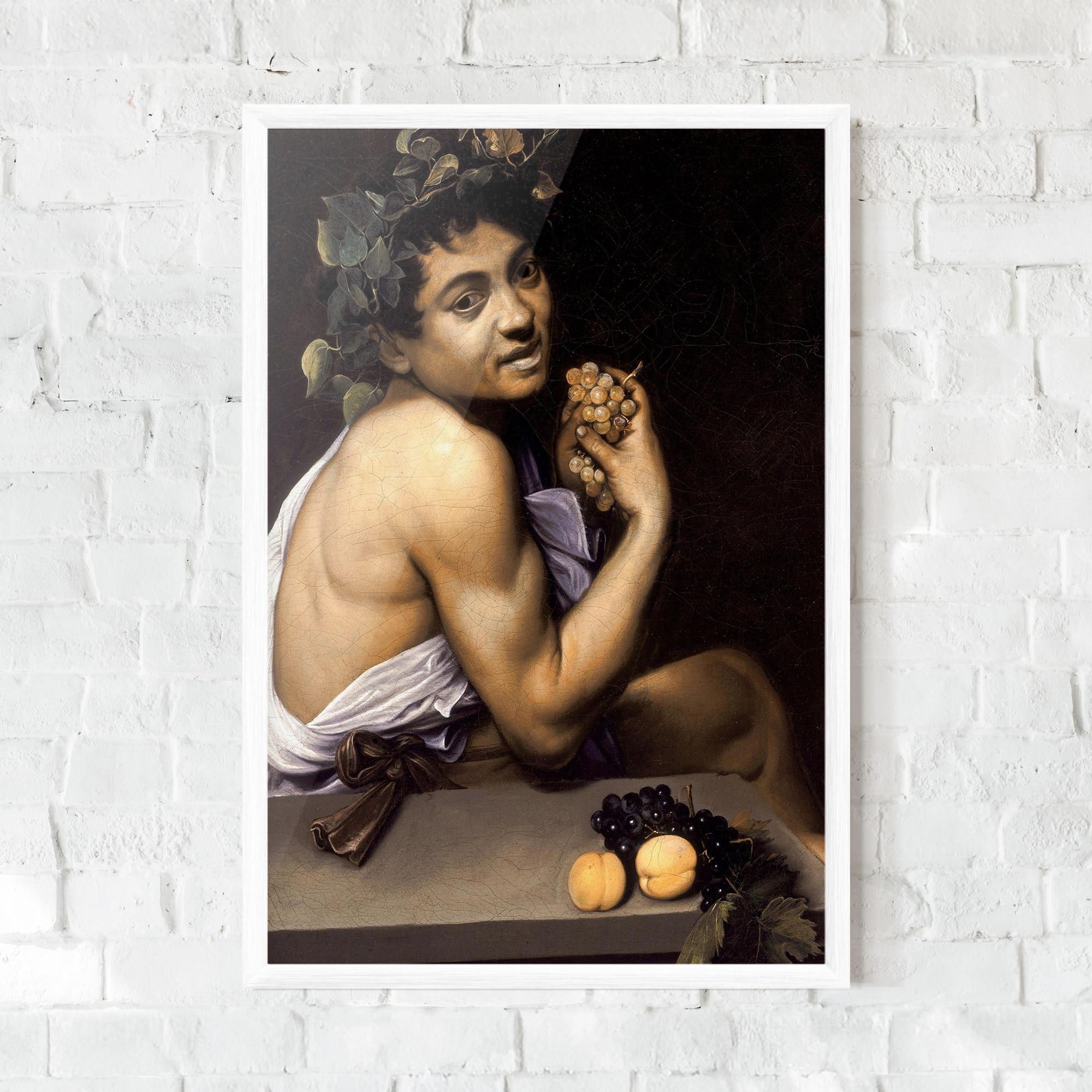 Gerahmte Poster Young Sick Bacchus mockup 0