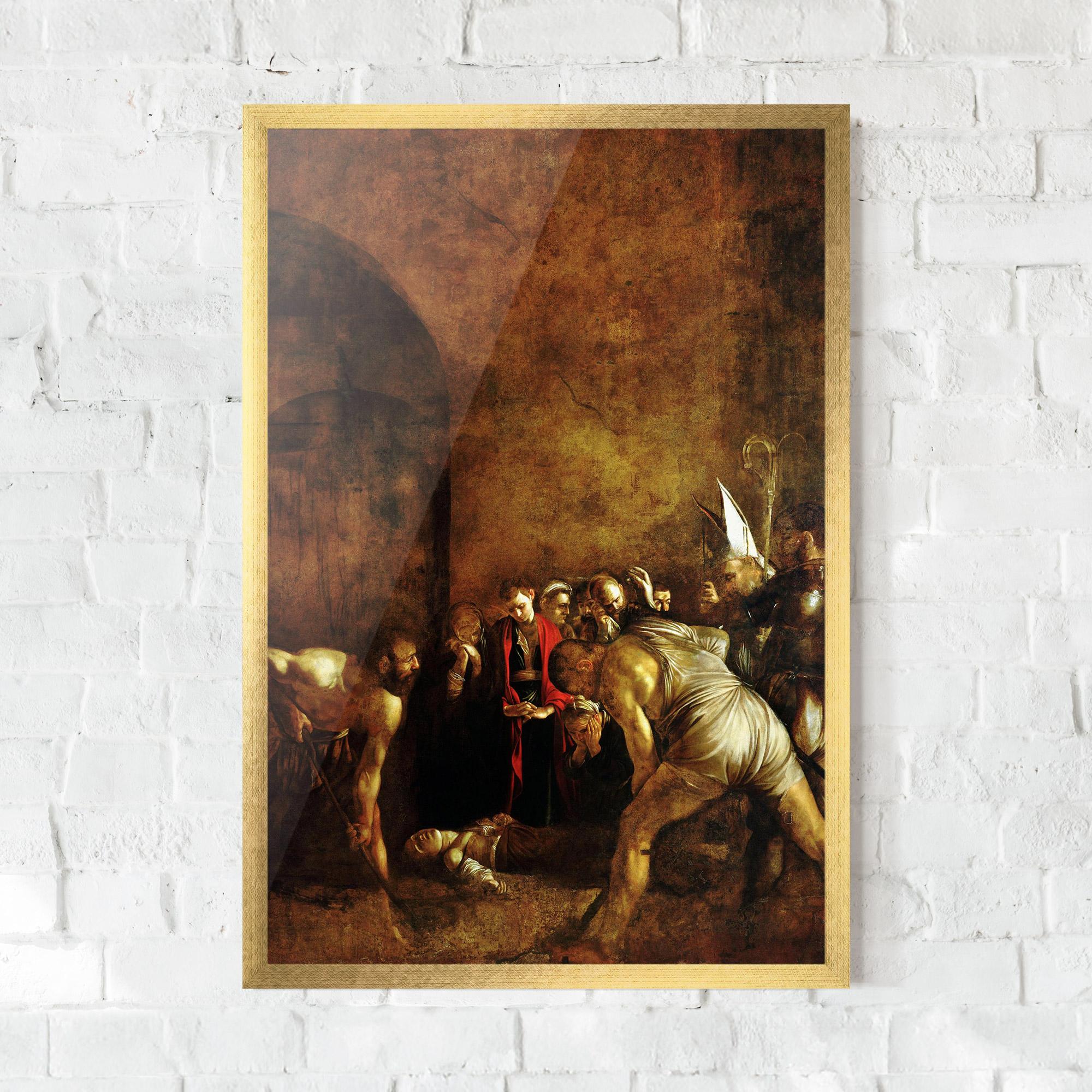 Gerahmte Poster Burial Of Saint Lucy mockup 0