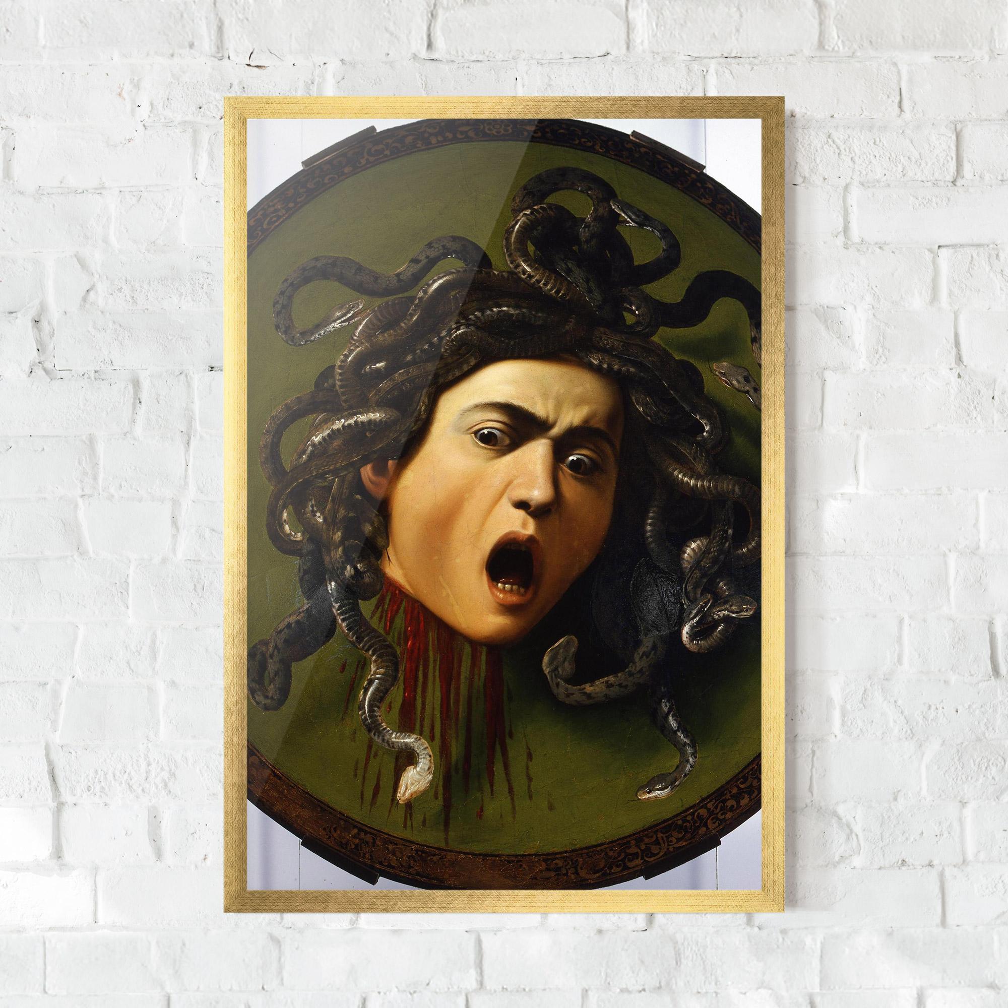 Gerahmte Poster Caravaggio Medusa mockup 0