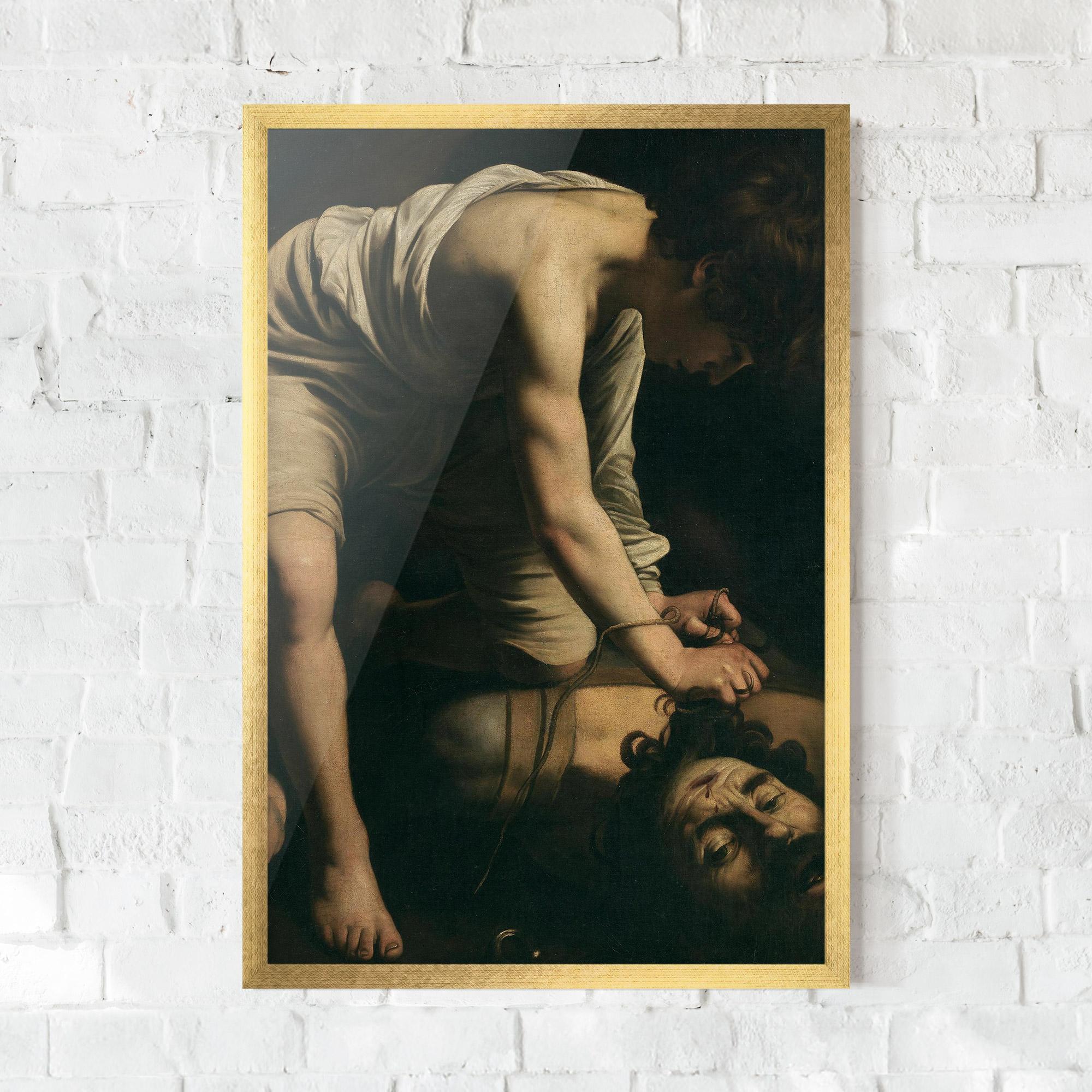 Gerahmte Poster David And Goliath mockup 0