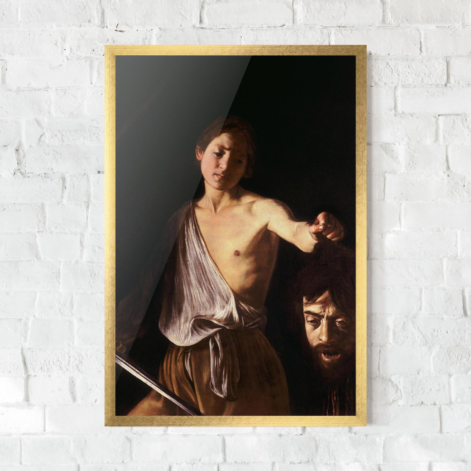 Gerahmte Poster David With The Head Of Goliath mockup 0