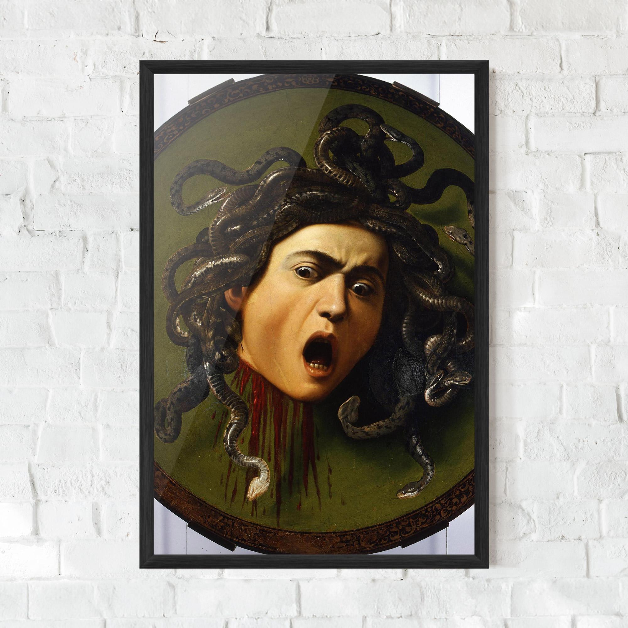Gerahmte Poster Caravaggio Medusa mockup 0